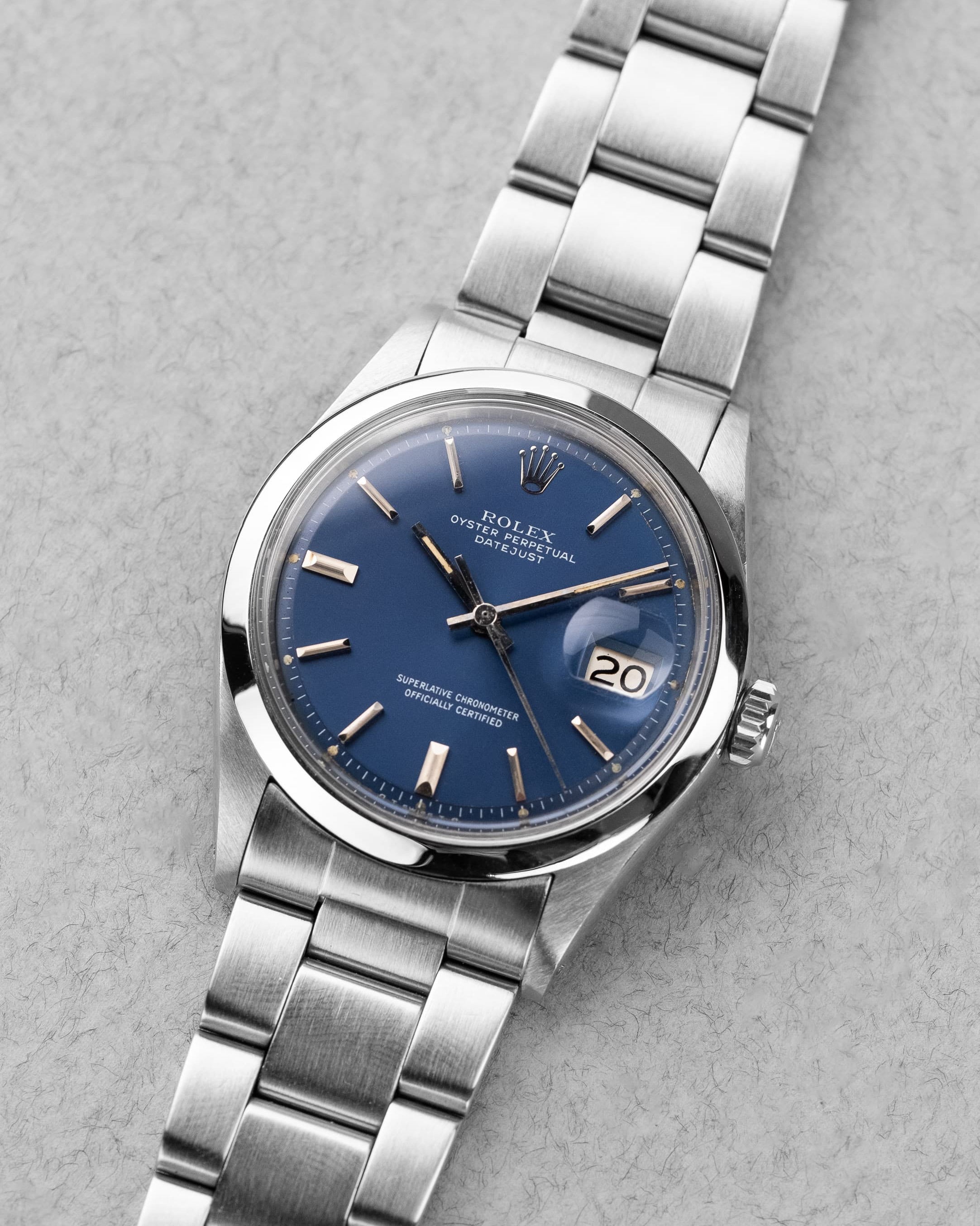 MVQY Rolex Datejust 1600 « Bleu Sigma » de 1971 - Overview