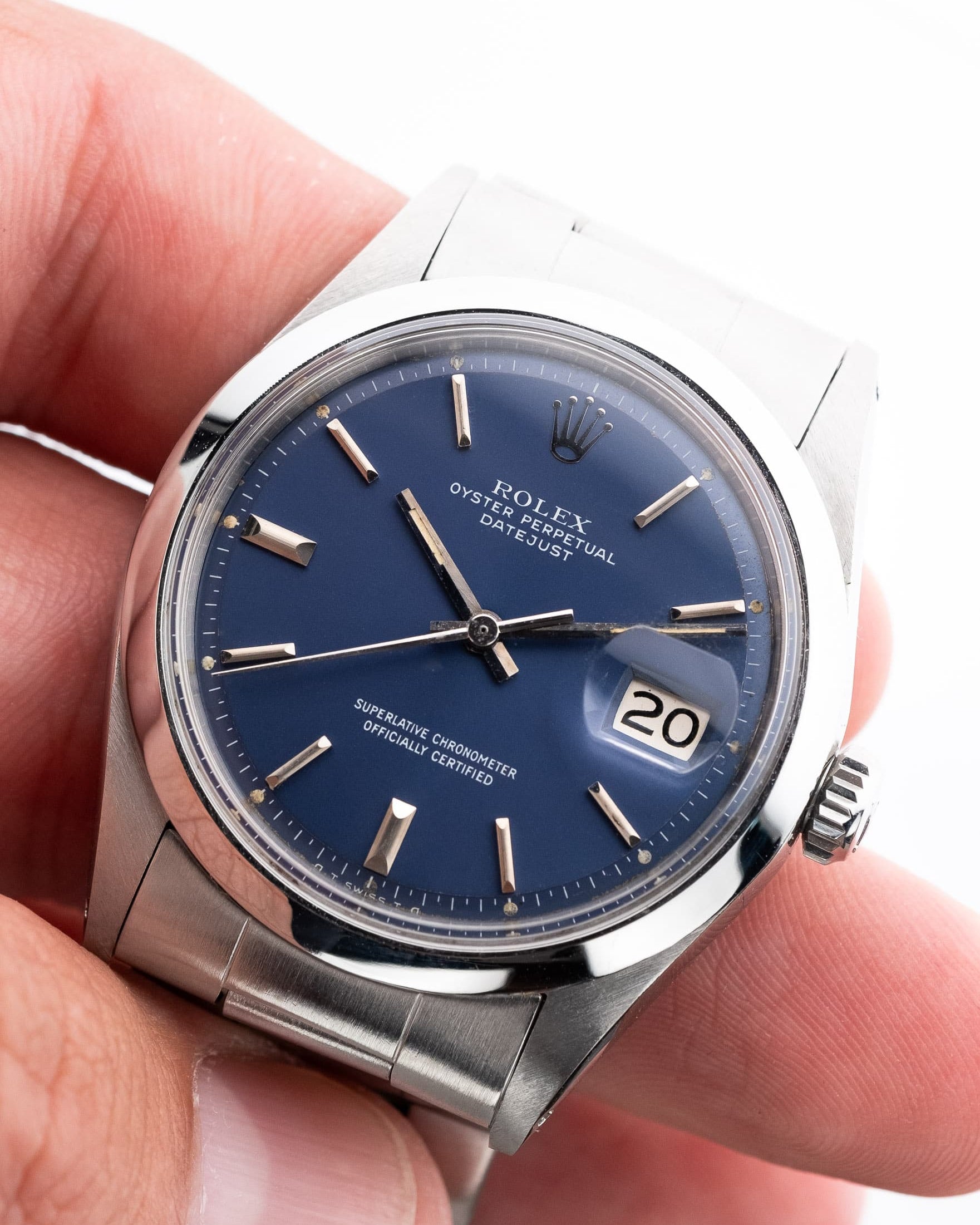 MVQY Rolex Datejust 1600 « Bleu Sigma » de 1971 - Feature