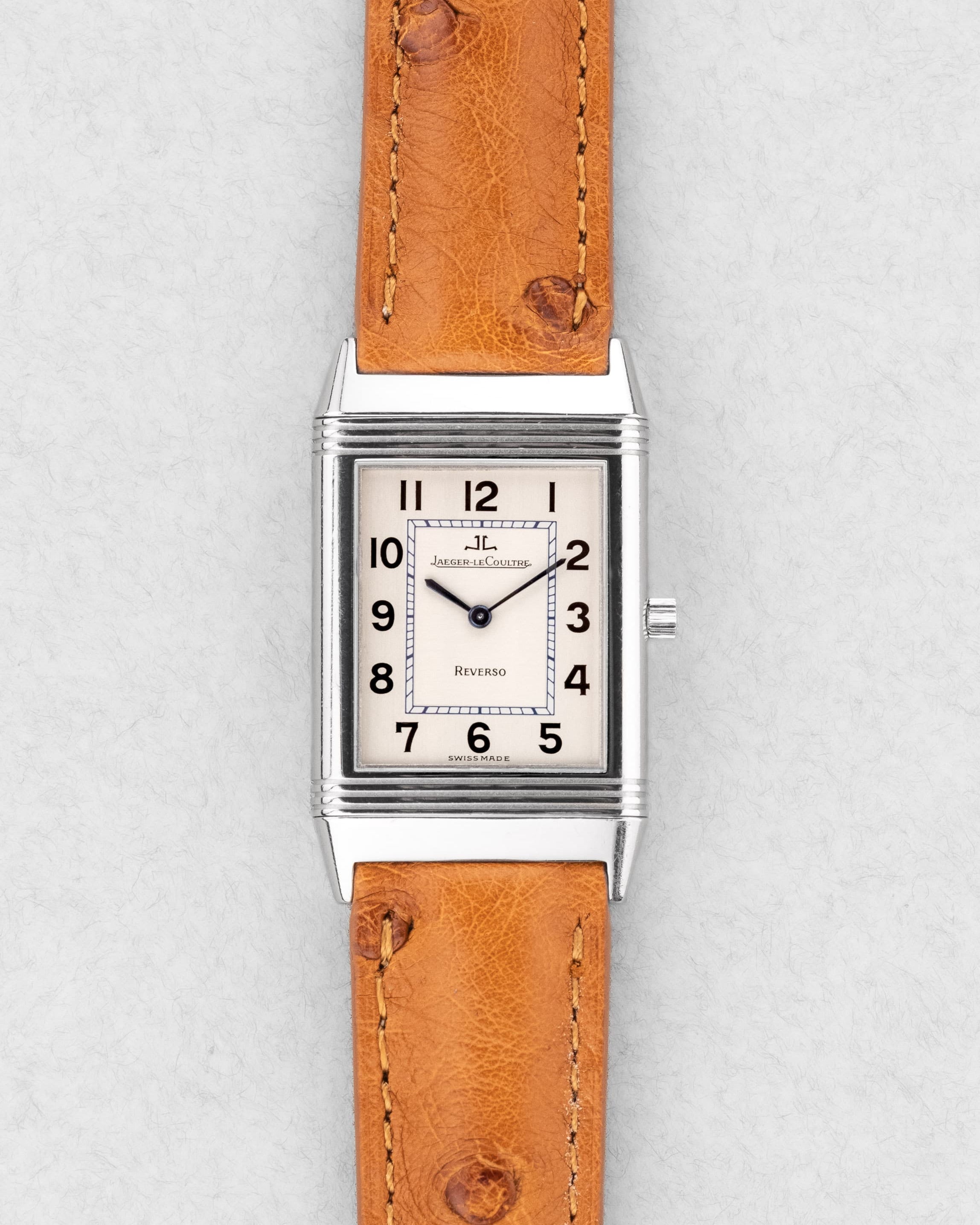 NBXJ Jaeger-LeCoultre Reverso « Classique Medium » en acier, réf. 250.8.86 - Front