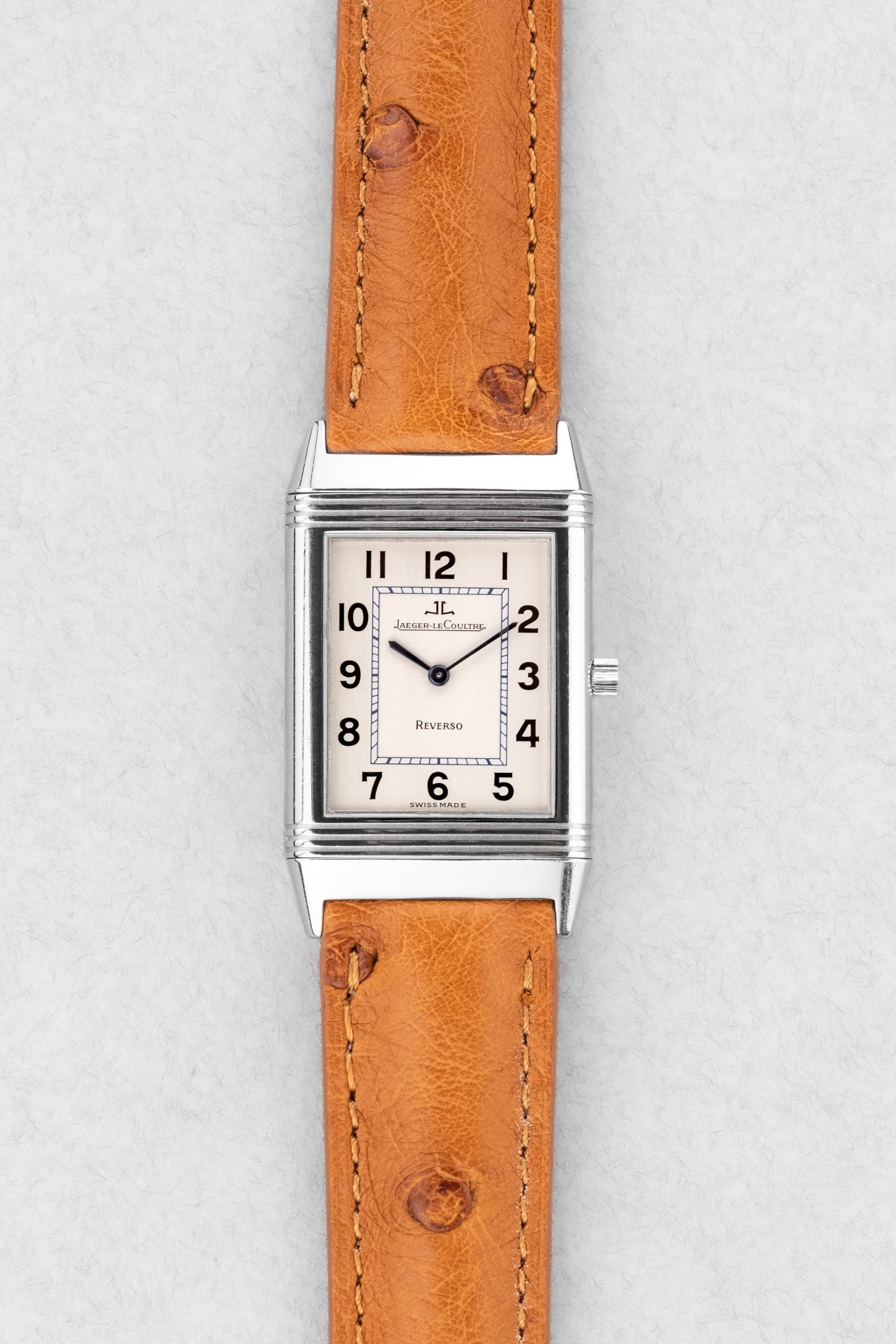 NBXJ Jaeger-LeCoultre Reverso « Classique Medium » en acier, réf. 250.8.86 - Front