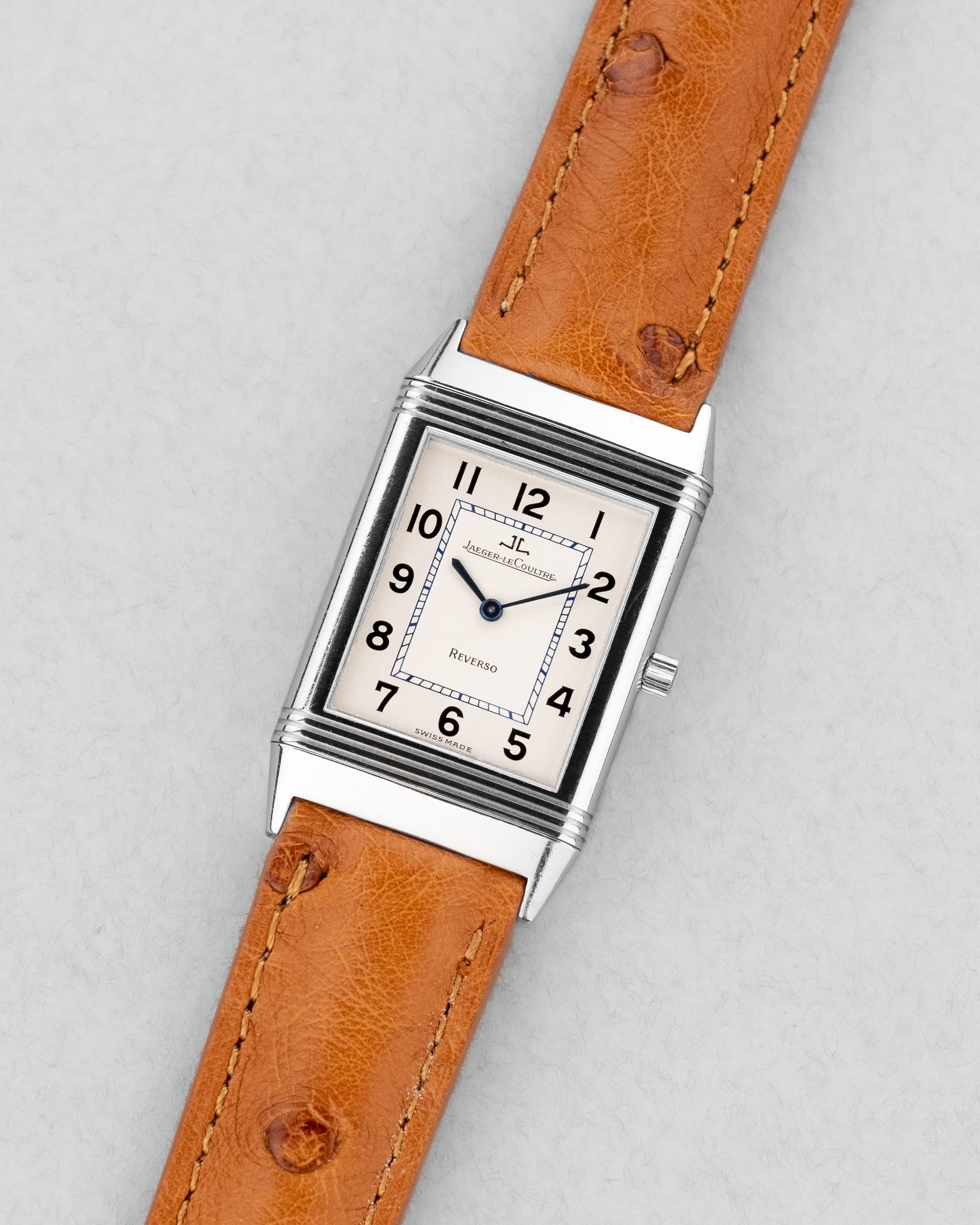 NBXJ Jaeger-LeCoultre Reverso « Classique Medium » en acier, réf. 250.8.86 - Three Quarters