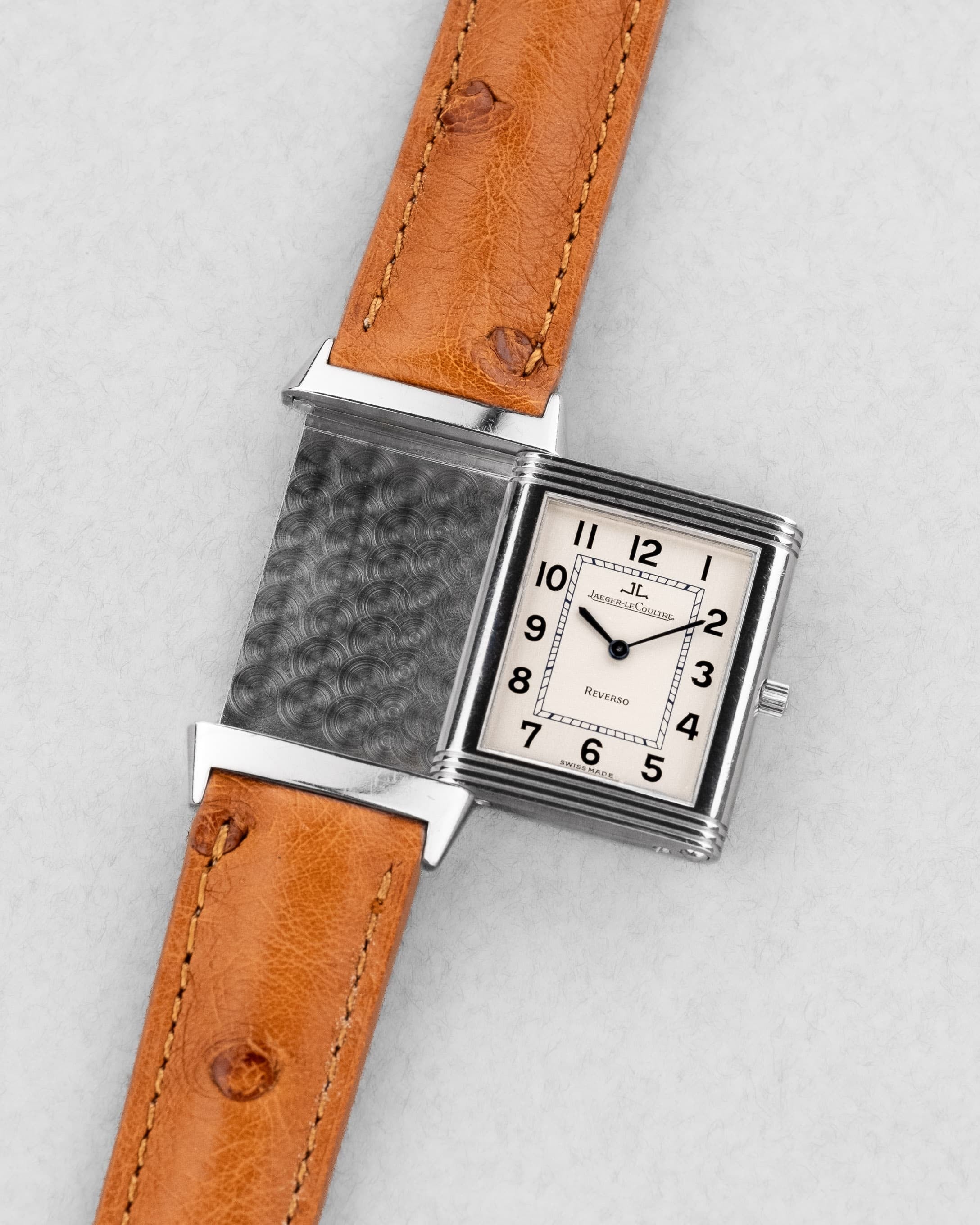 NBXJ Jaeger-LeCoultre Reverso « Classique Medium » en acier, réf. 250.8.86 - Three Quarters