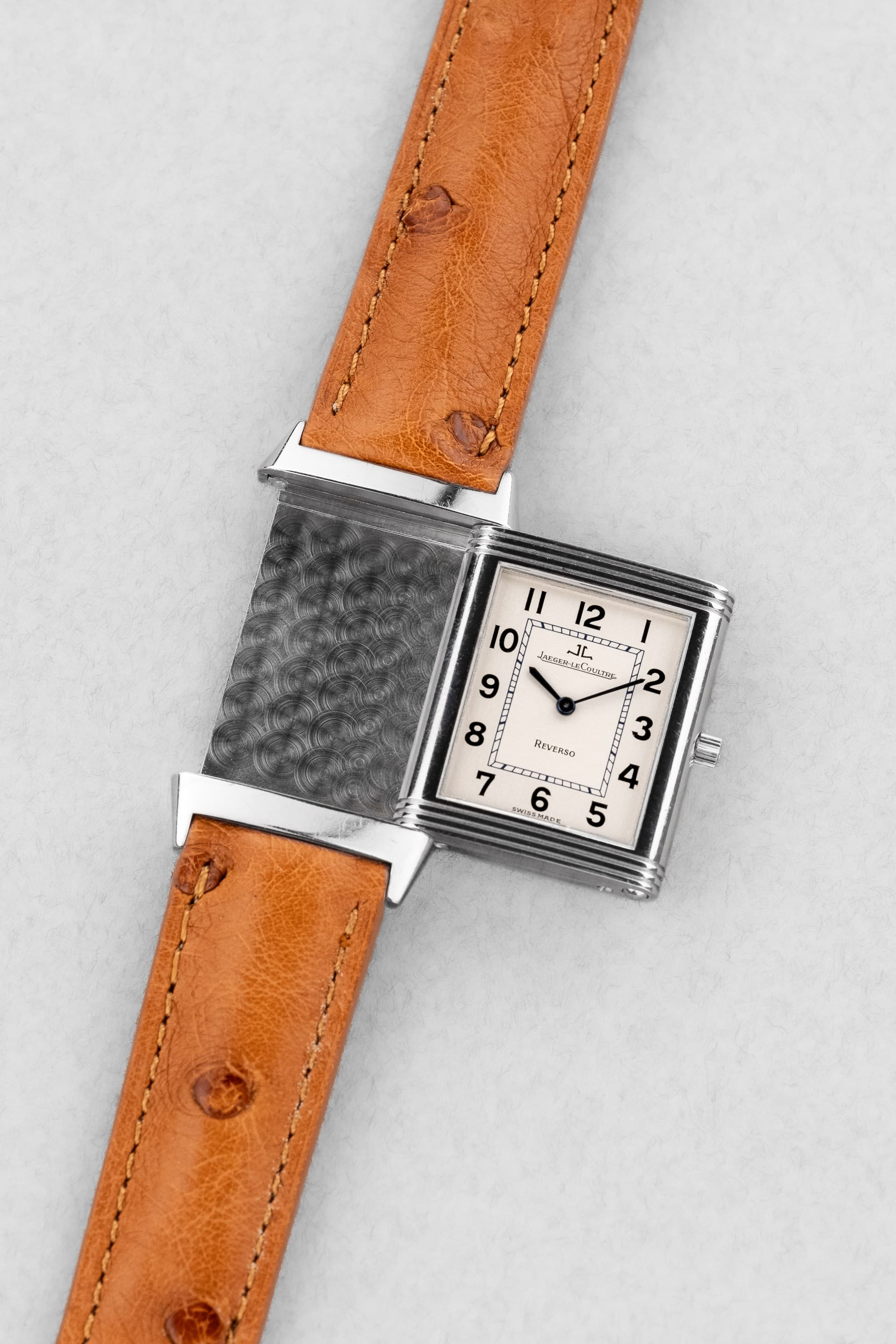 NBXJ Jaeger-LeCoultre Reverso « Classique Medium » en acier, réf. 250.8.86 - Three Quarters
