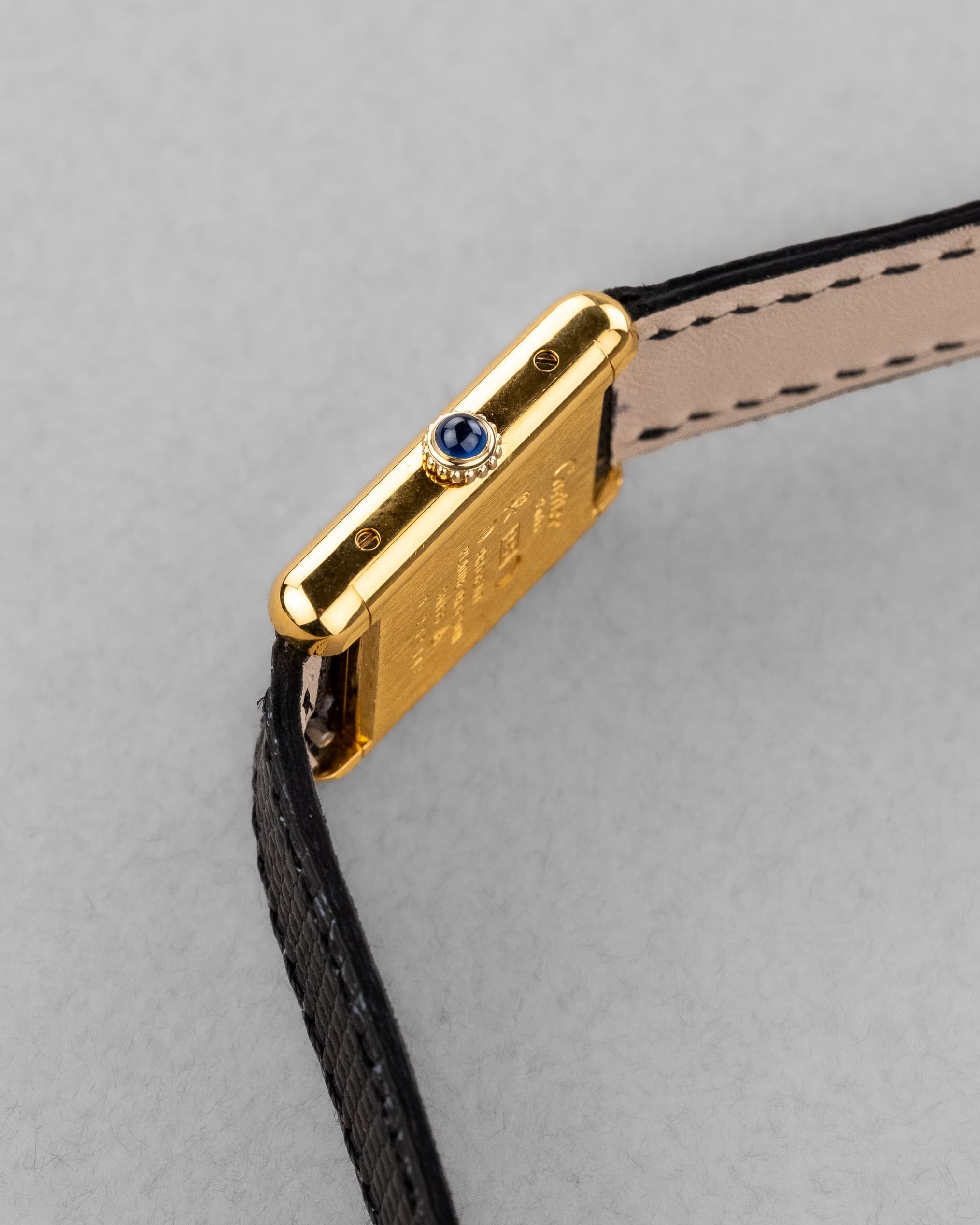 P5PN Cartier Tank Must Mécanique PM 3 Lady « Black Roman Dial » - Right side