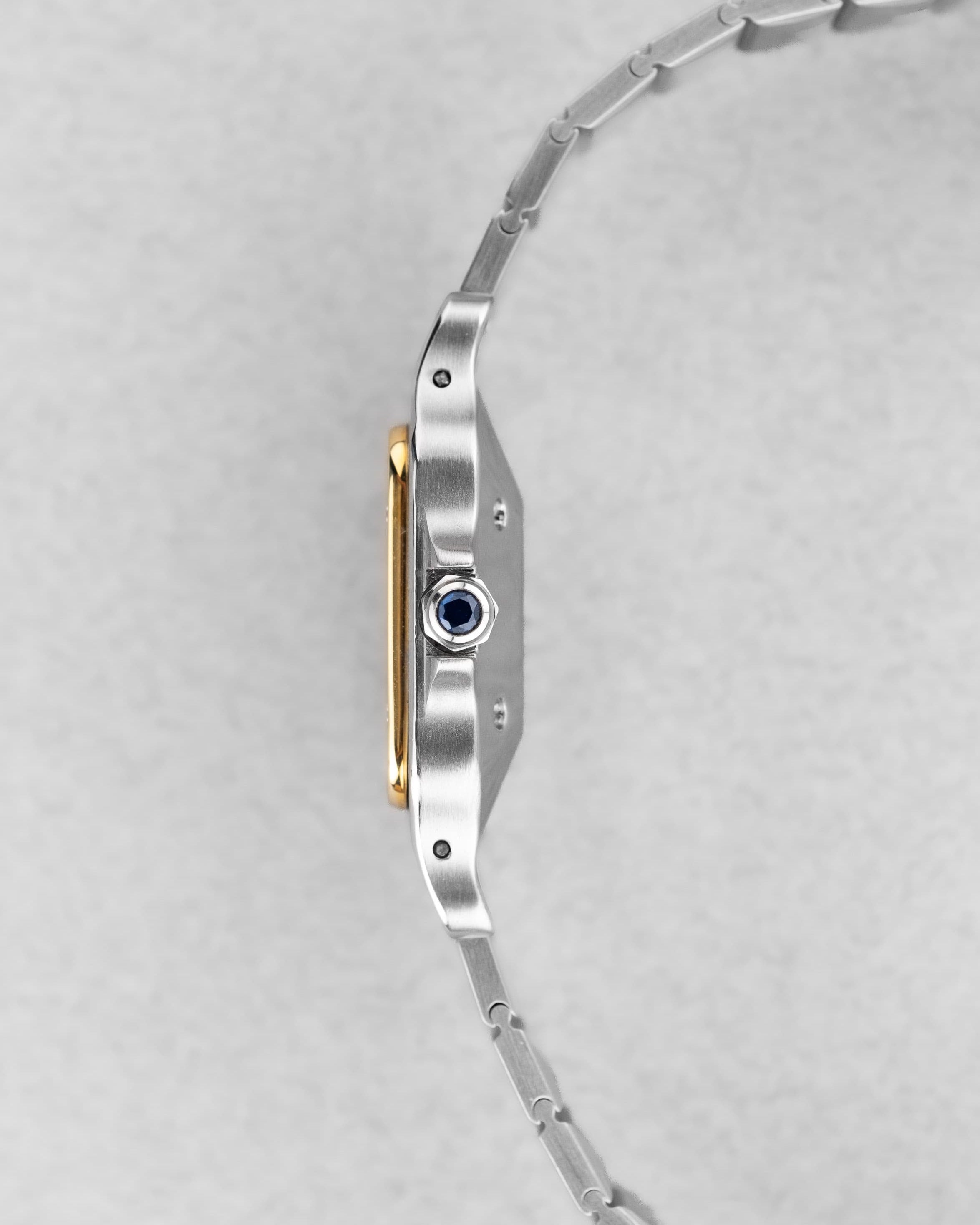 PMGK Cartier Santos Carrée GM réf. 2961 en acier et or jaune de 1984 - Right side