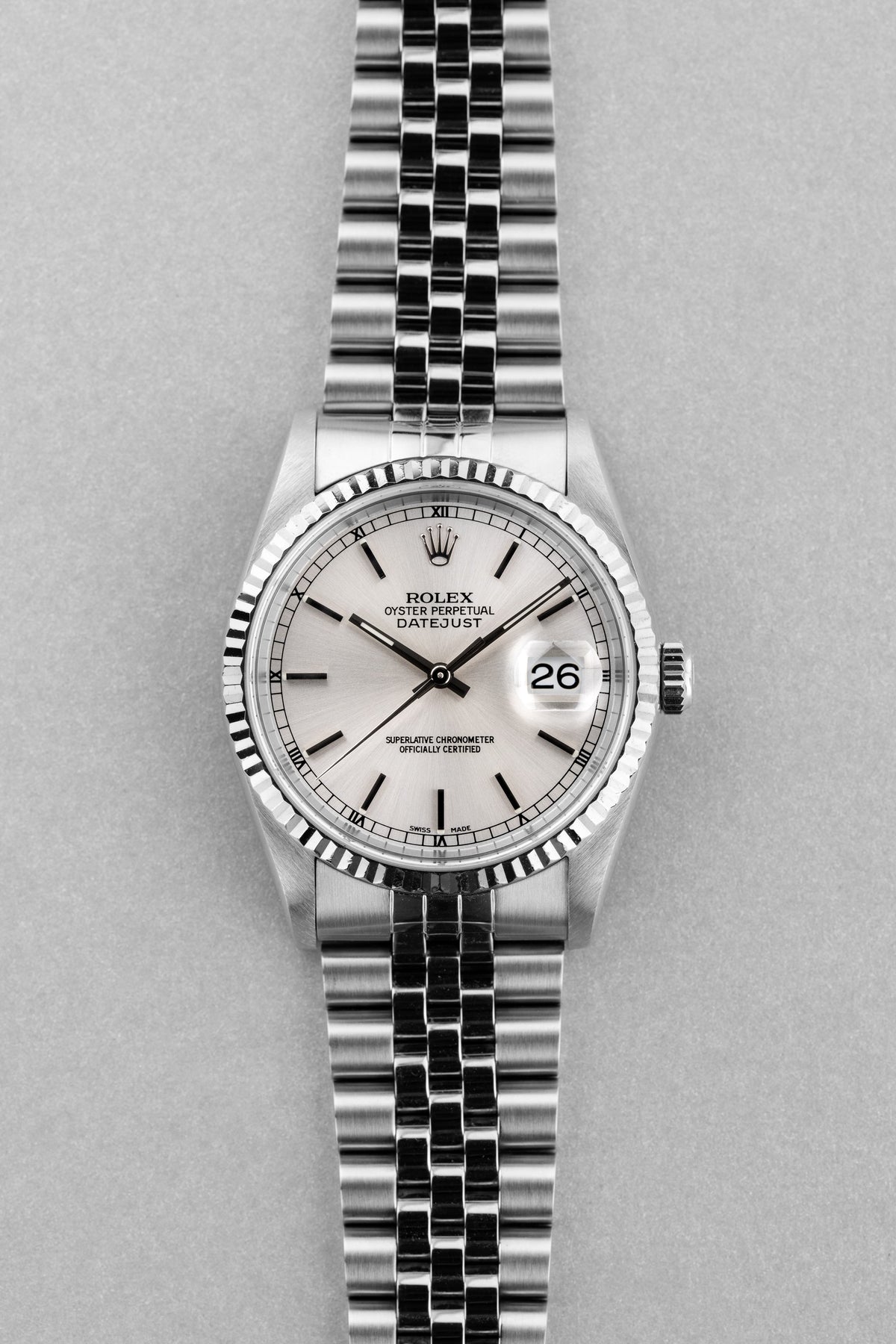 PV7E 2000 Rolex Datejust Ref. 16234 “Silver” – Rolex NFC Warranty Card - Front