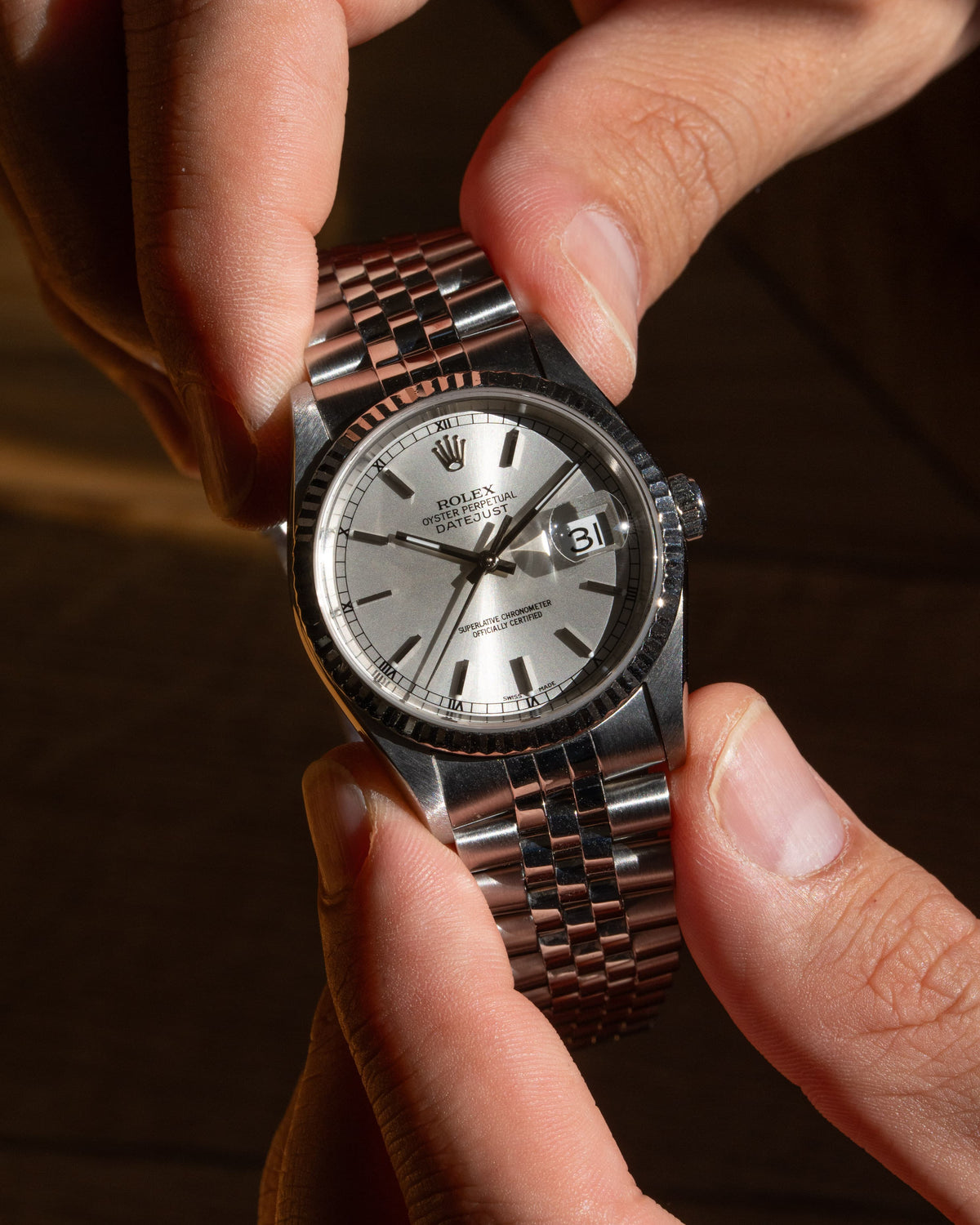 PV7E Rolex Datejust réf. 16234 « Silver » de 2000 – Carte de Garantie NFC Rolex - Lifestyle