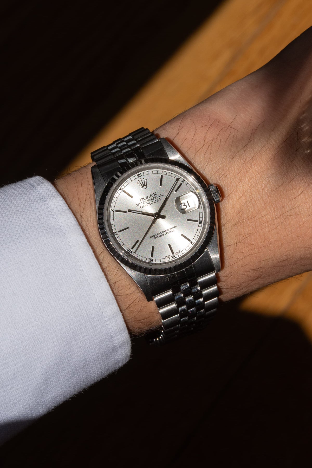 PV7E 2000 Rolex Datejust Ref. 16234 “Silver” – Rolex NFC Warranty Card - Wristshot
