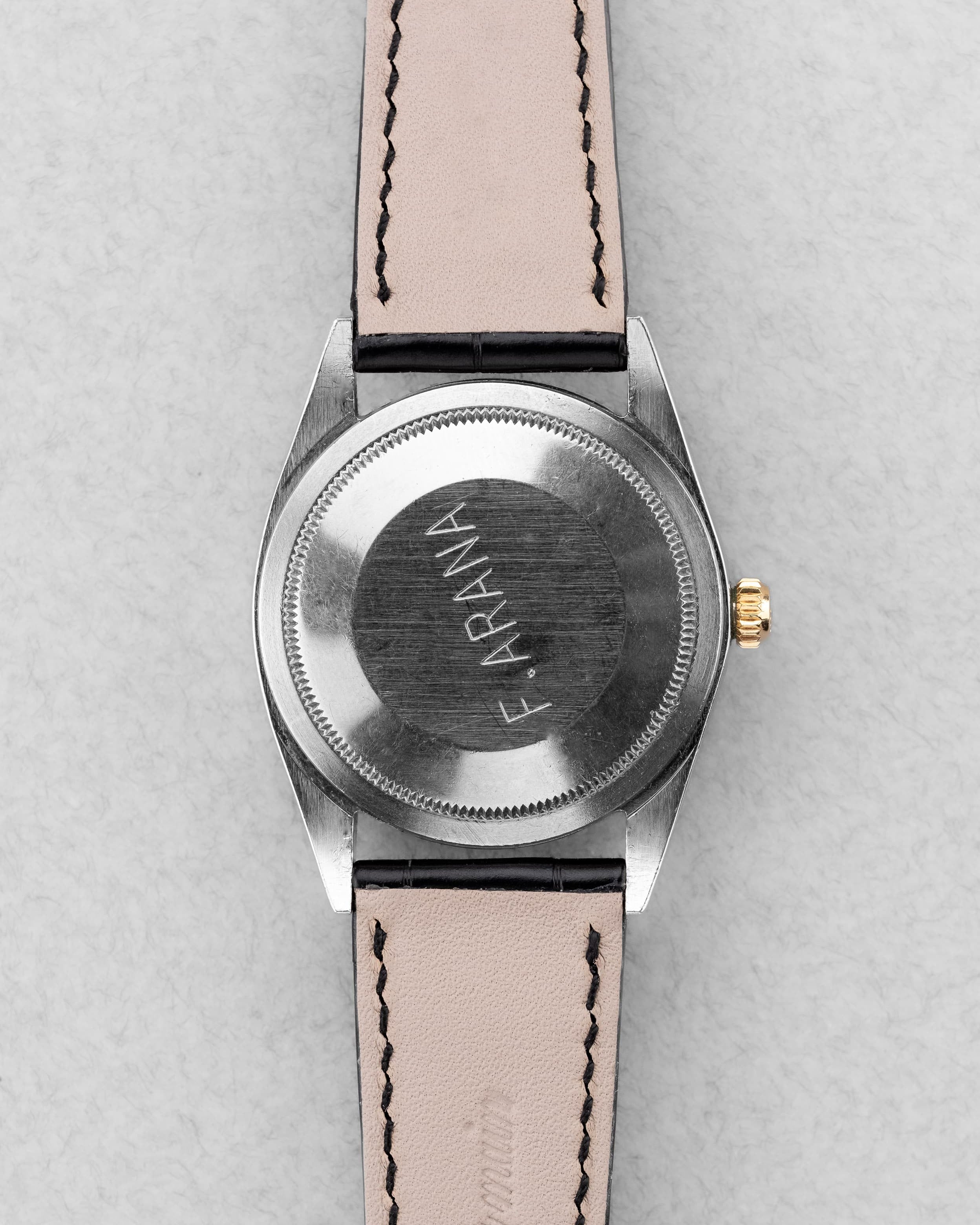 PVMQ Rolex Datejust Turn-O-Graph « Thunderbird » réf. 1625 en acier et or jaune, de 1971 - Back