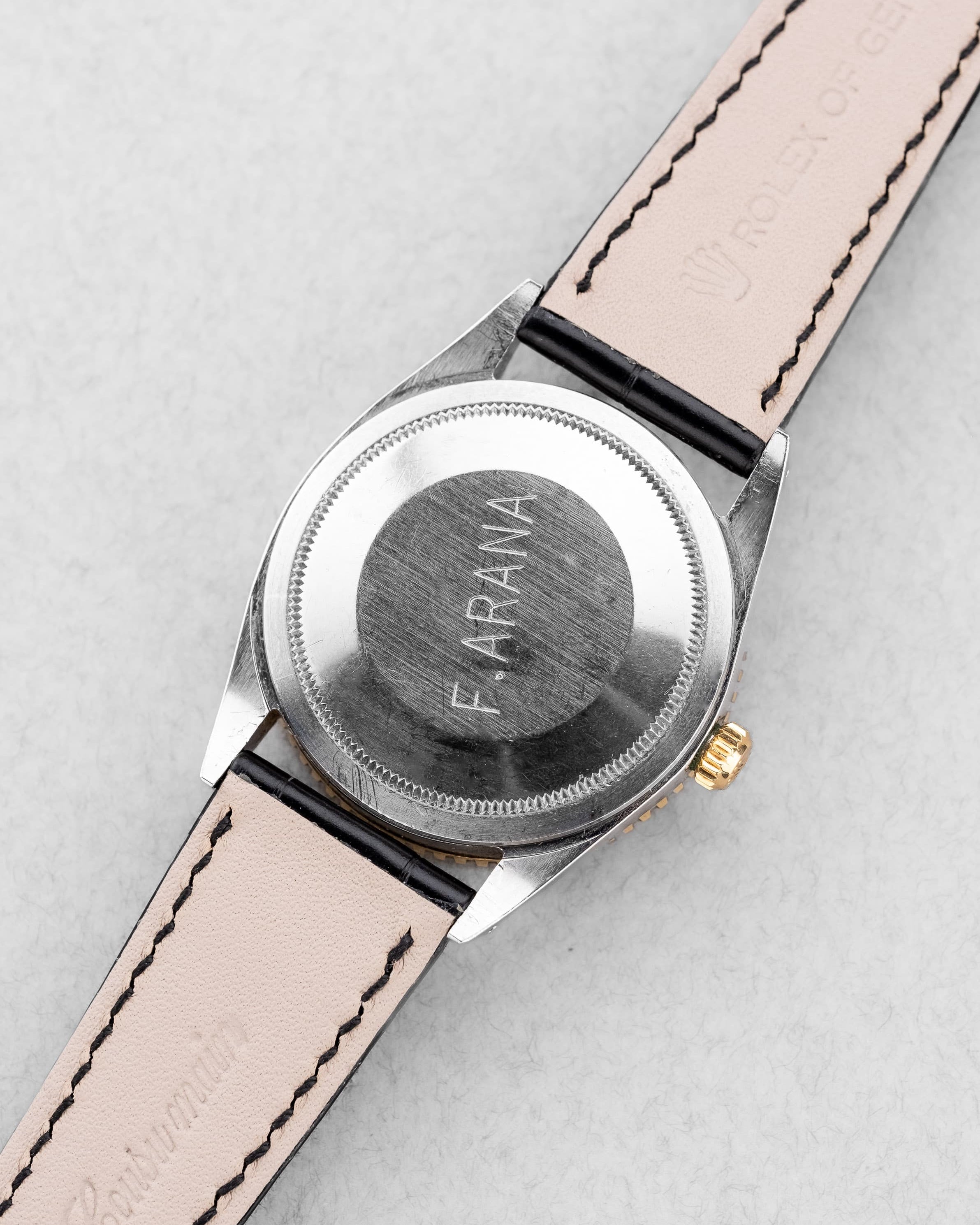 PVMQ Rolex Datejust Turn-O-Graph « Thunderbird » réf. 1625 en acier et or jaune, de 1971 - Back