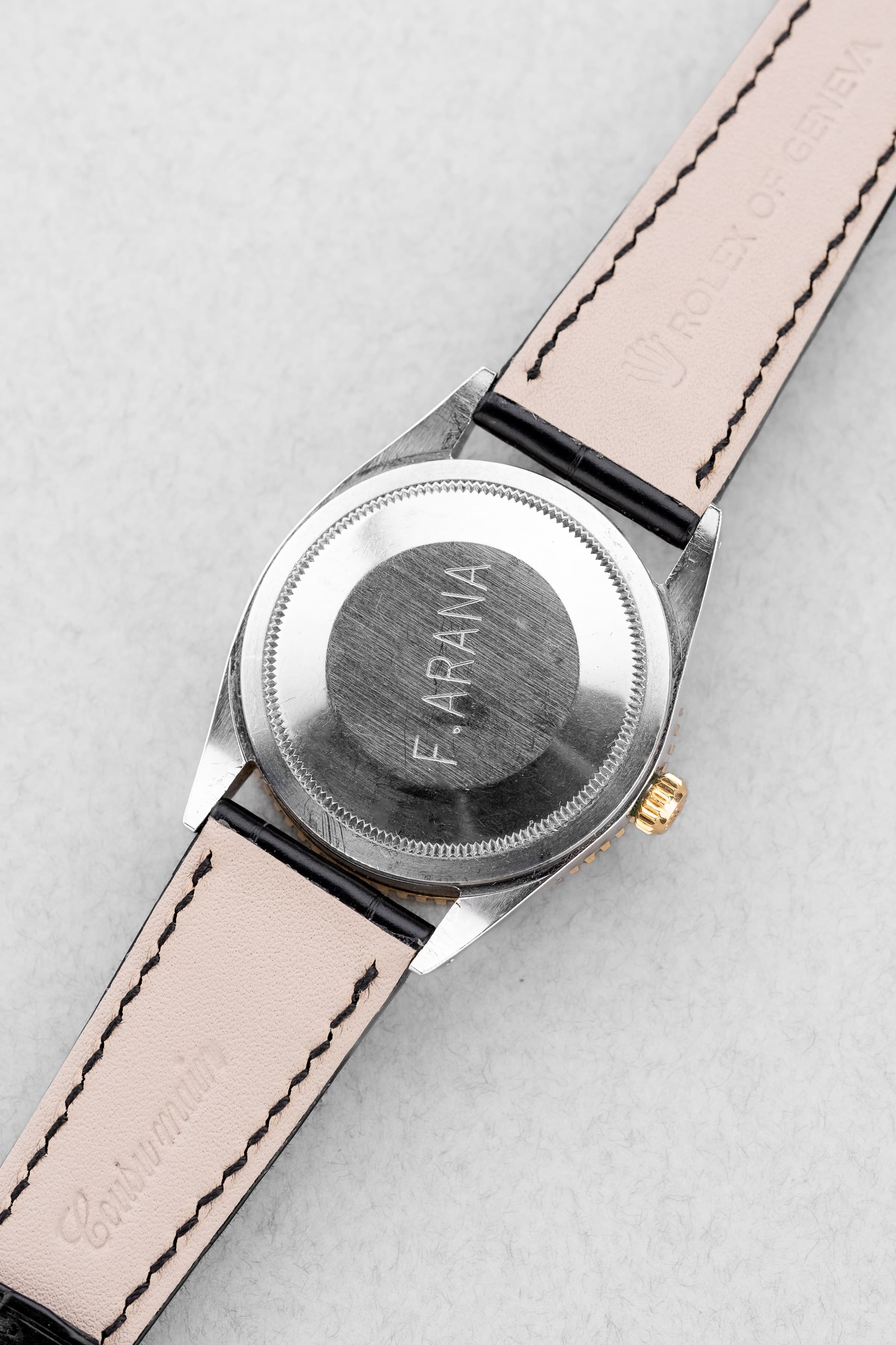 PVMQ Rolex Datejust Turn-O-Graph « Thunderbird » réf. 1625 en acier et or jaune, de 1971 - Back