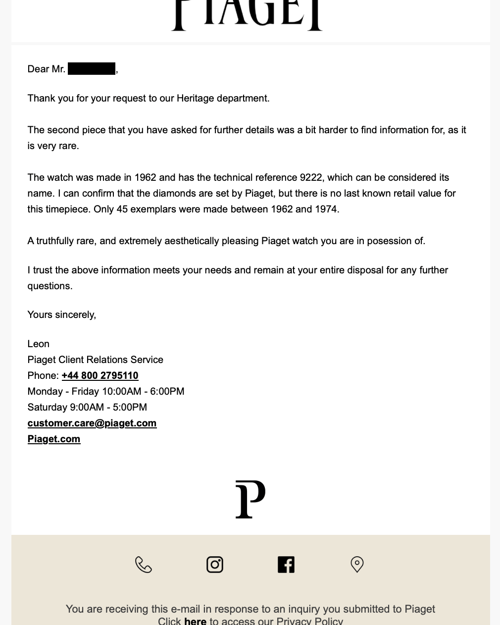 PYHQ-pV Rare Piaget « Clous de Paris » réf. 9222 de 1962 en or jaune et diamants – 45 exemplaires produits - Papers