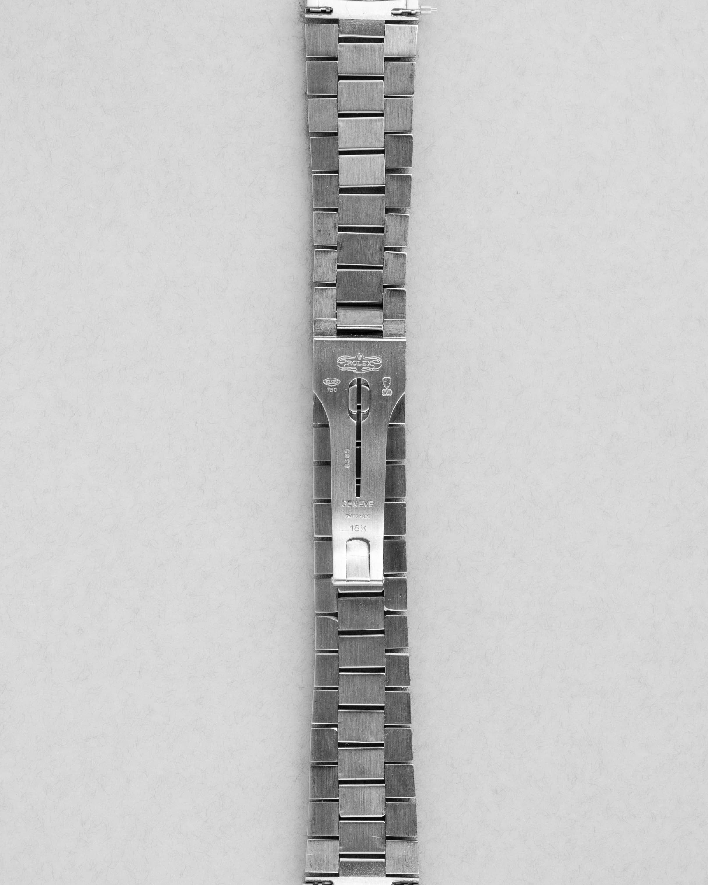QLZP-dj Rolex Day-Date réf. 18239A en or blanc et diamants de 1992 – Garantie d'origine Wempe - Bracelet Back
