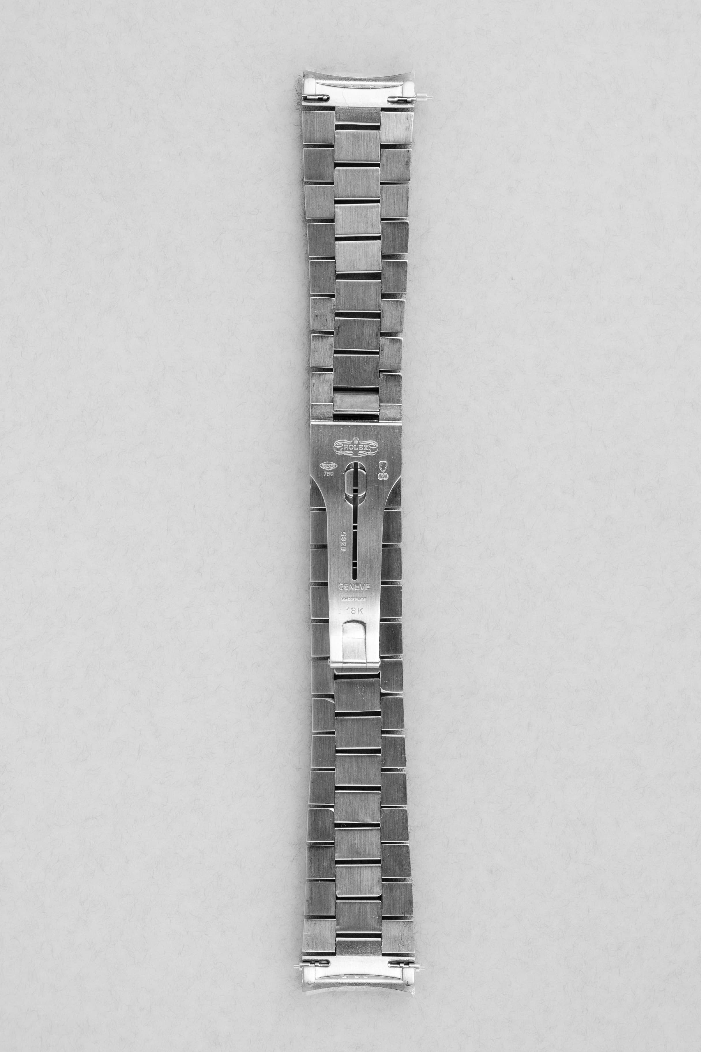 QLZP-dj Rolex Day-Date réf. 18239A en or blanc et diamants de 1992 – Garantie d'origine Wempe - Bracelet Back