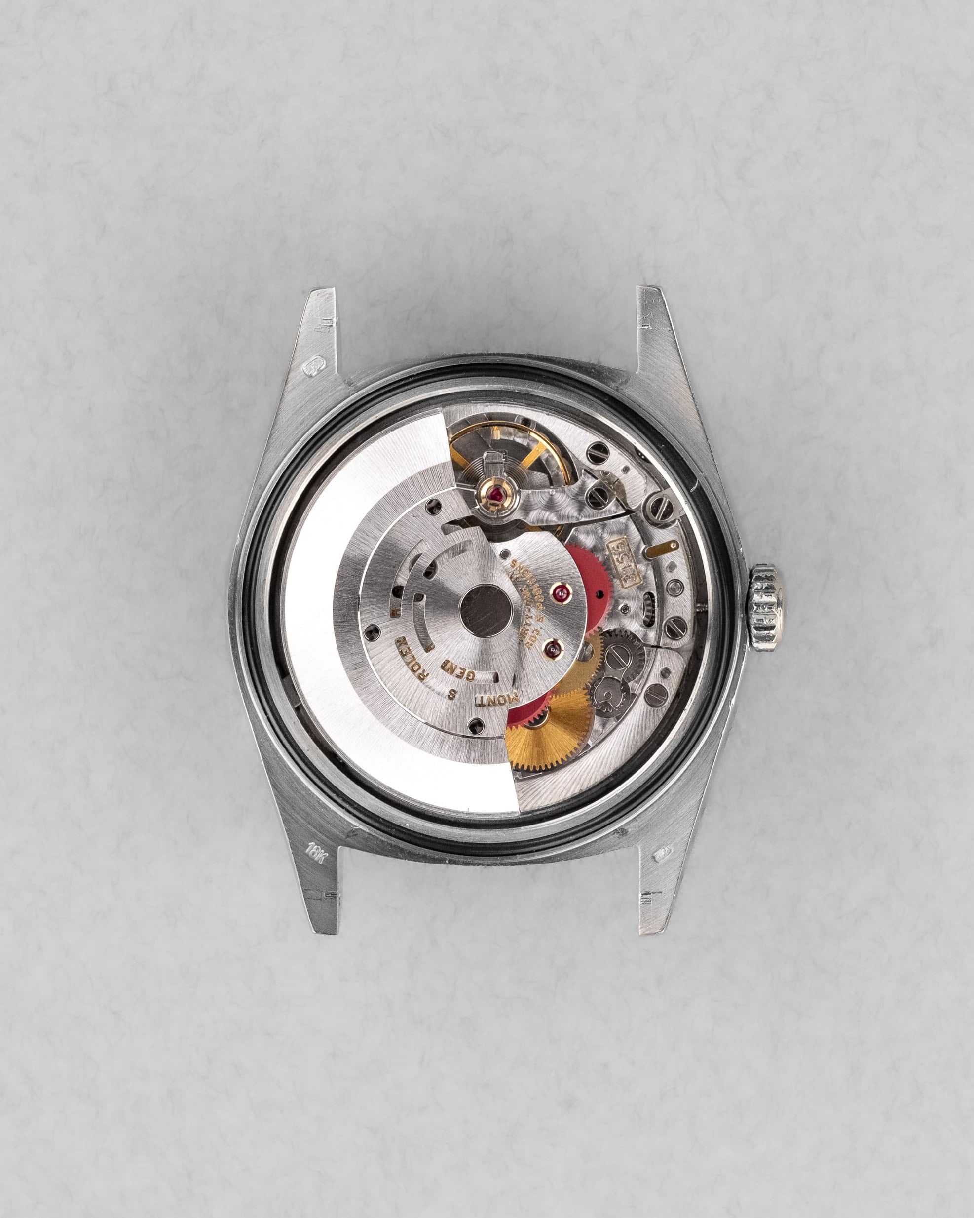 QLZP-tz Rolex Day-Date réf. 18239A en or blanc et diamants de 1992 – Garantie d'origine Wempe - Movement