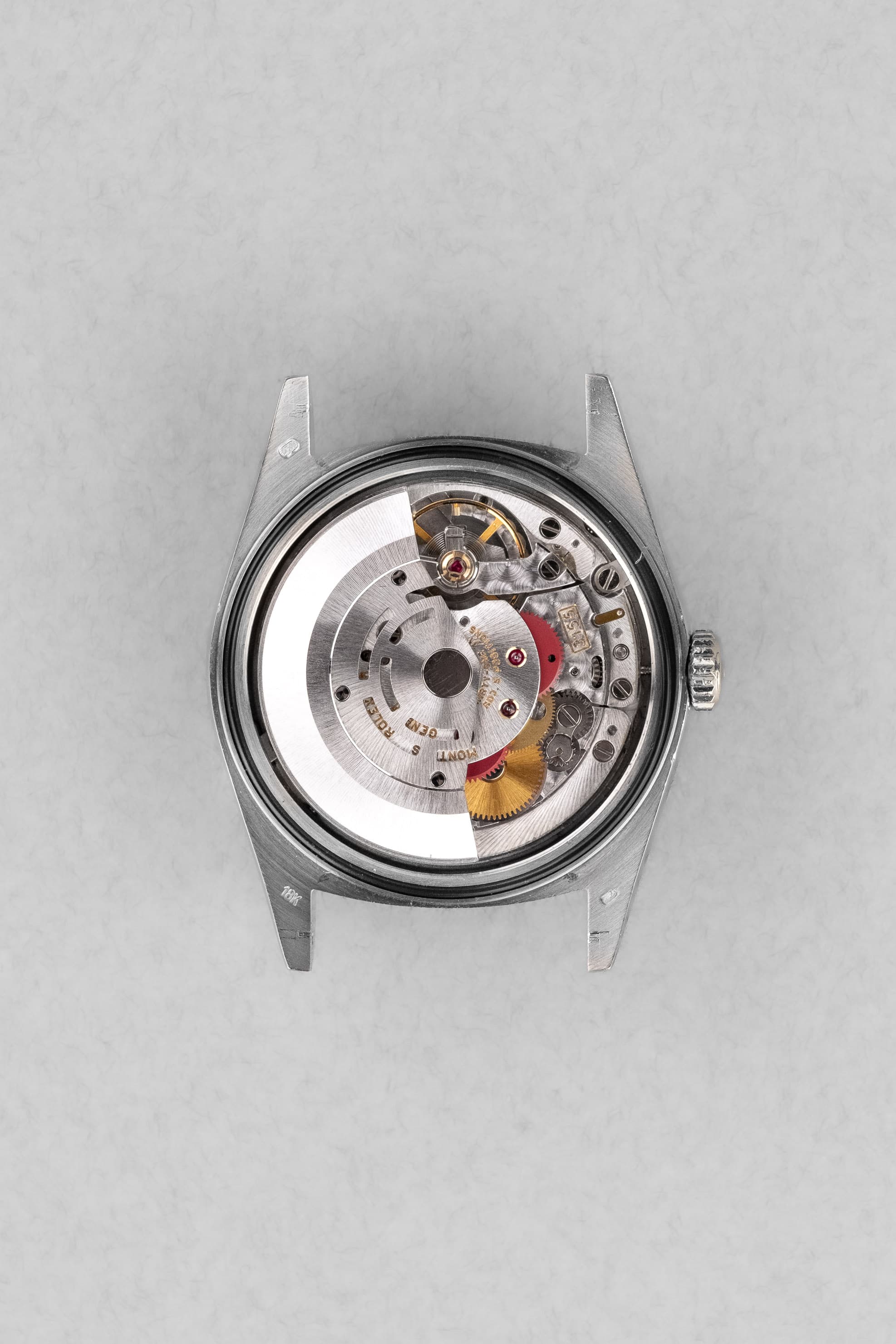 QLZP-tz Rolex Day-Date réf. 18239A en or blanc et diamants de 1992 – Garantie d'origine Wempe - Movement