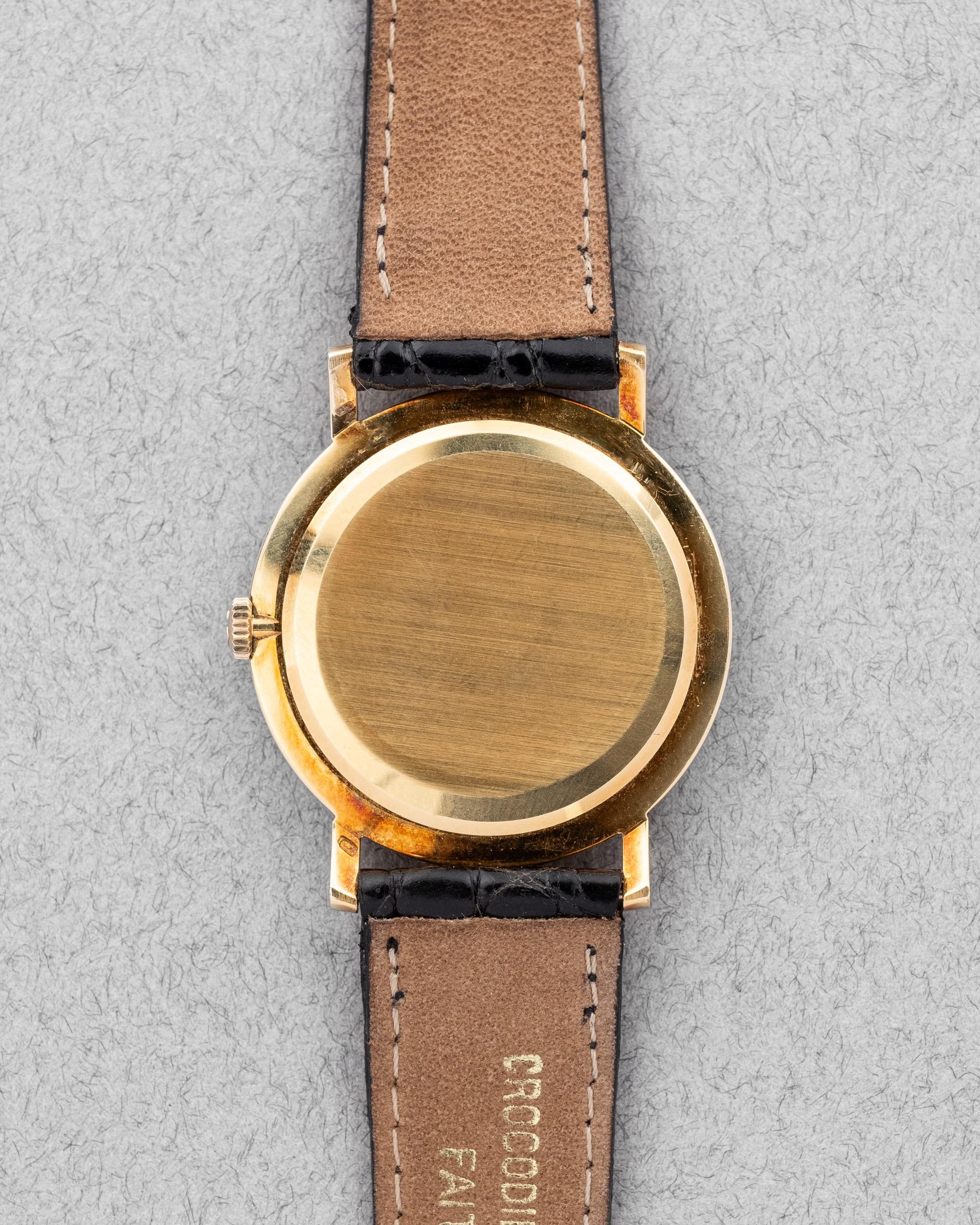 QUVZ Superbe Omega 14370 « Dress Watch » en or jaune de 1958 - Back