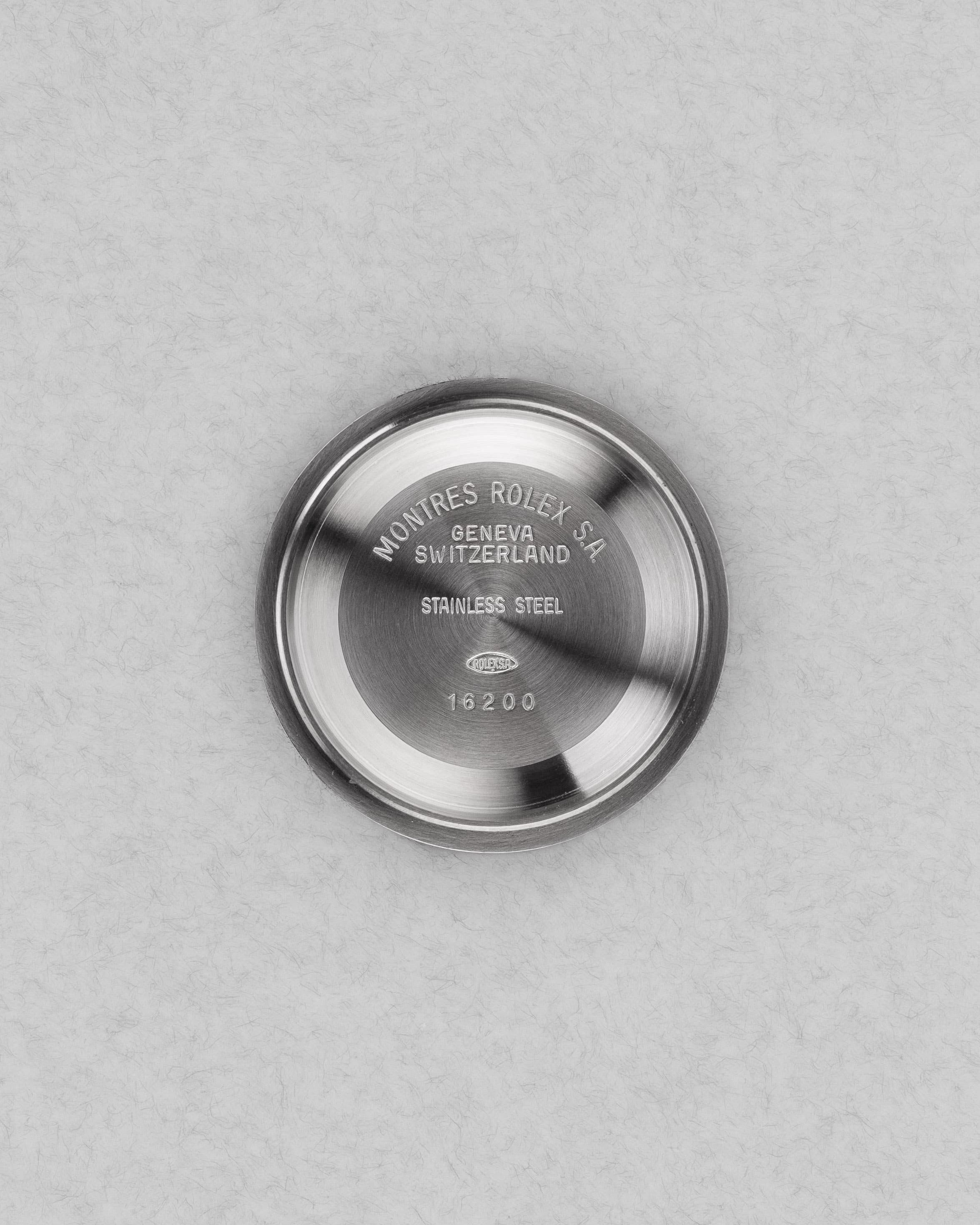 R9LP Rolex Datejust réf. 16234 de 1989 – Cadran Bleu - Inside case back