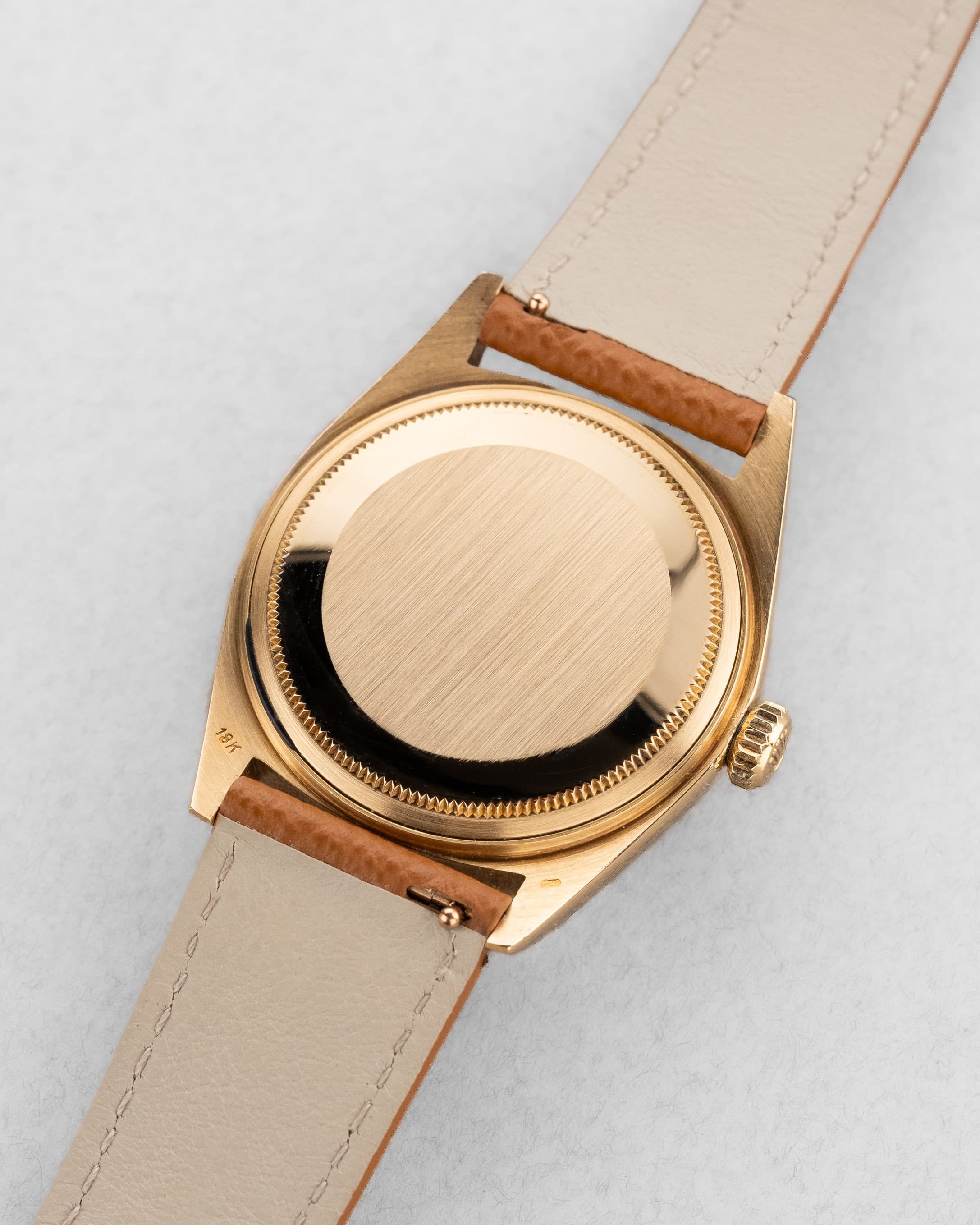 RKJL Superbe Rolex Day-Date réf. 1803 « Silver Wide Boy » de 1972 - Back