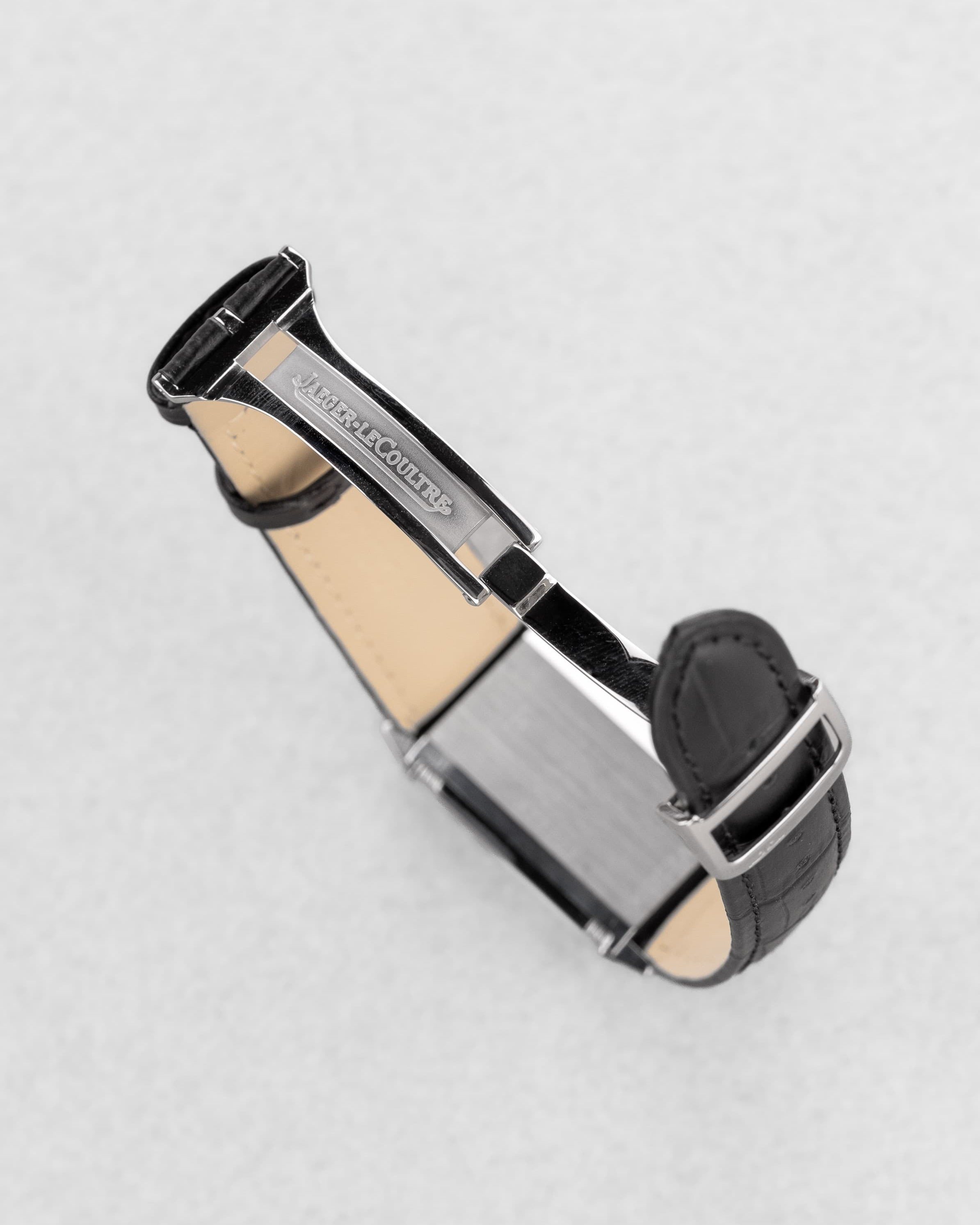 RPNC Jaeger-LeCoultre Reverso « Classique Medium » Quartz en acier, réf. 250.8.08 - Buckle Inside
