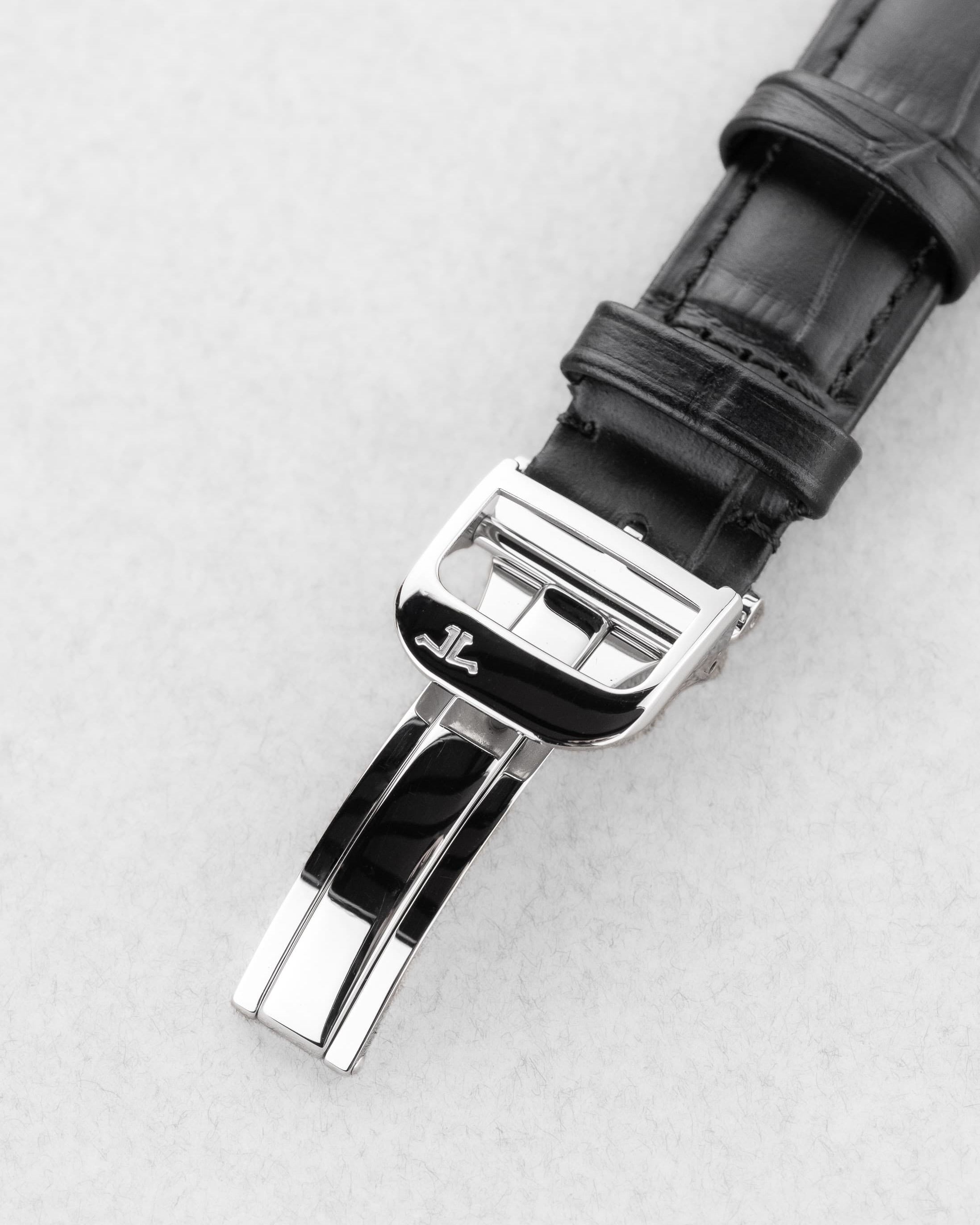 RPNC Jaeger-LeCoultre Reverso « Classique Medium » Quartz en acier, réf. 250.8.08 - Buckle Outside