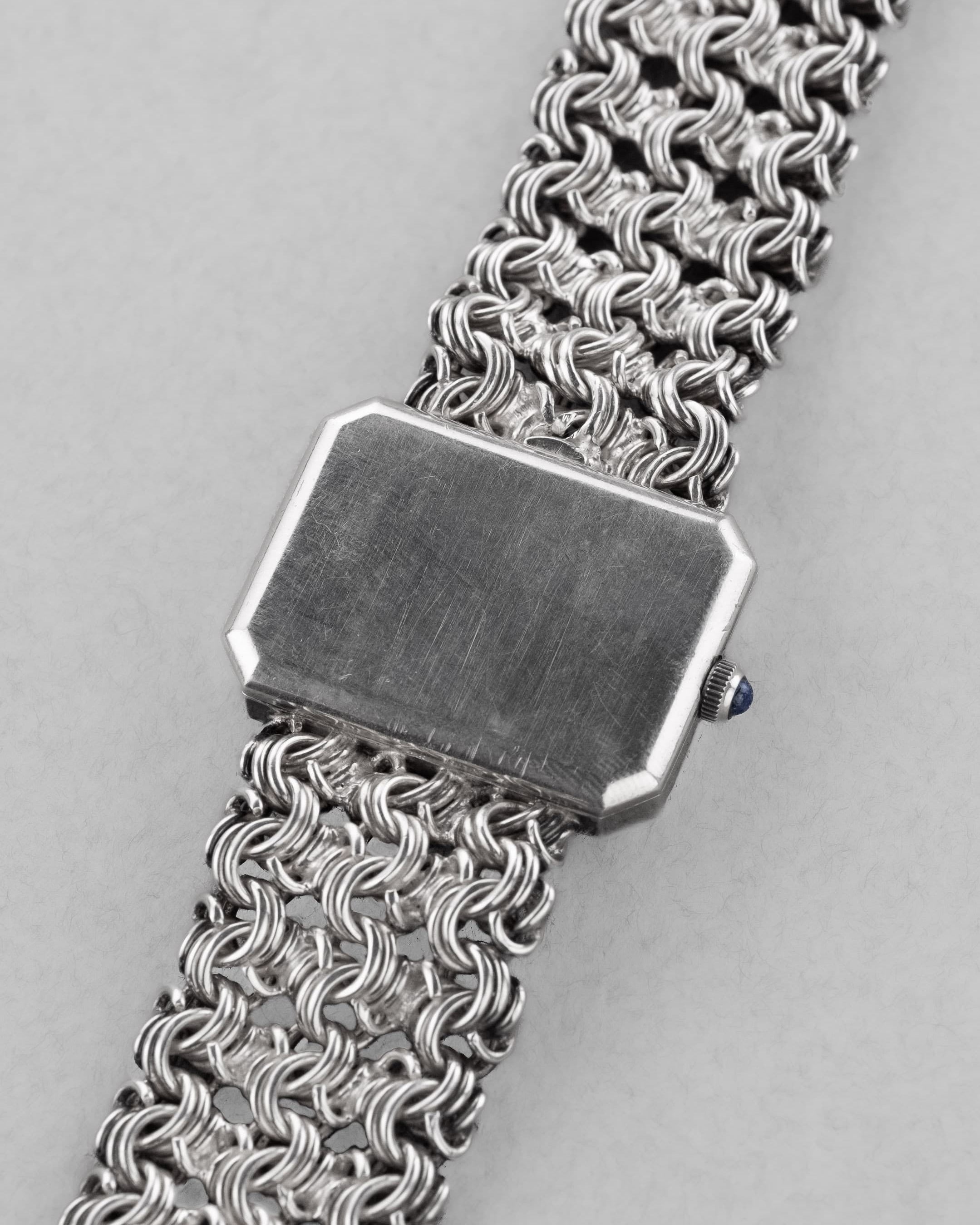 S2PP Omega De Ville « Jeux d'Argent » Emerald par Andrew Grima, réf. 8272 en argent massif, de 1972 - Back