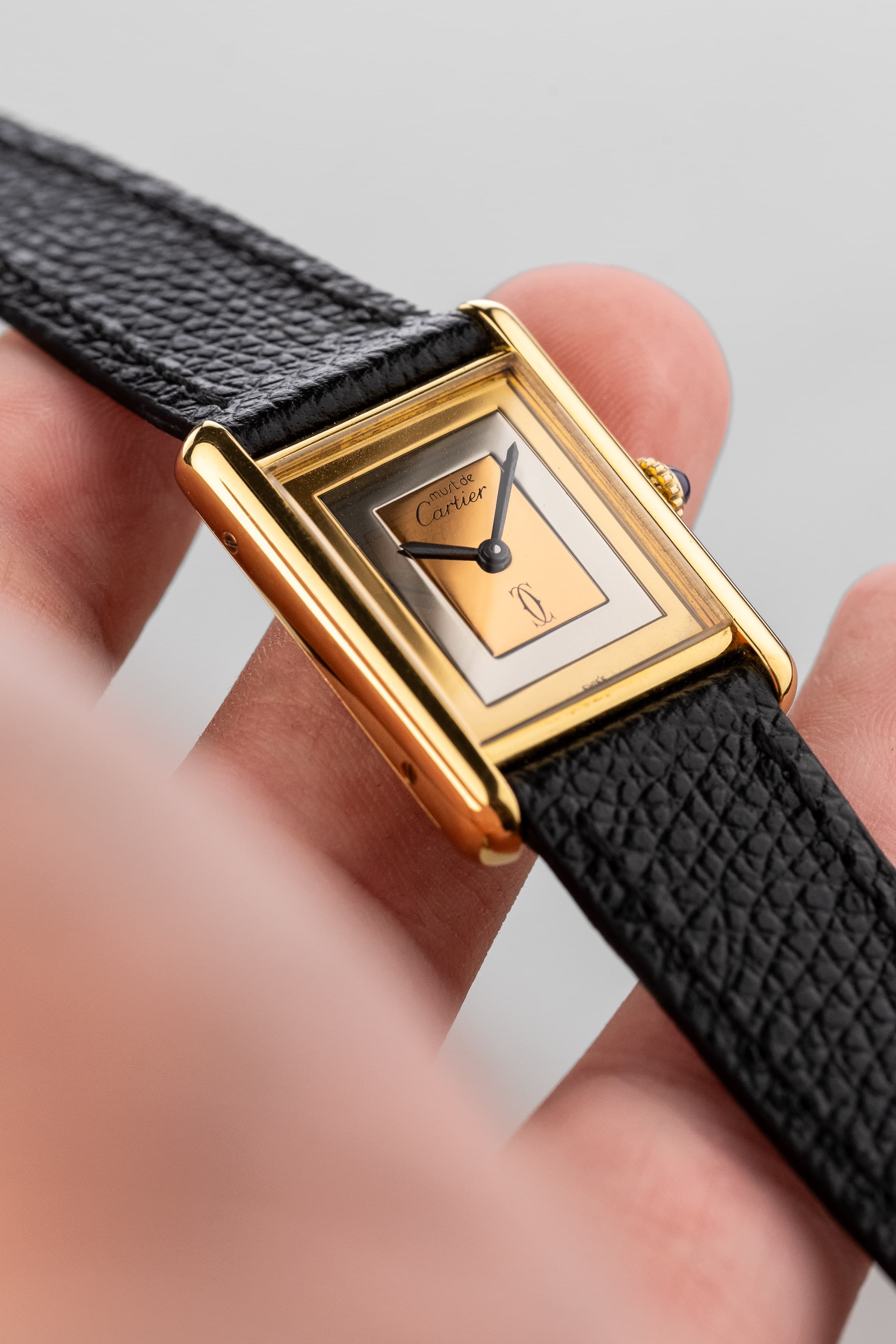 SDUT Cartier Tank Must Mécanique GM 6 « Trinity » - Dial