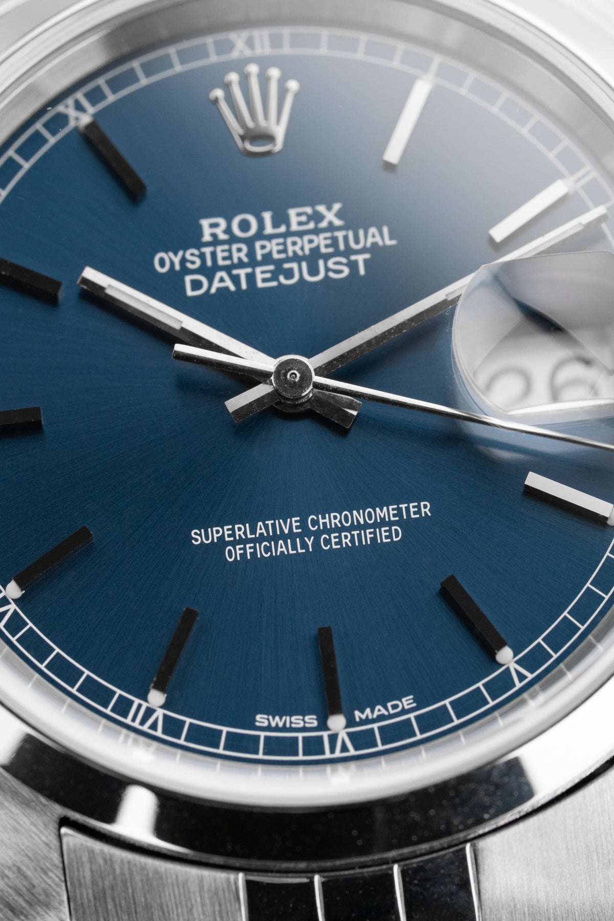SE66 Rolex Datejust ref. 16200 스틸, 2000년 – 블루 다이얼 - 다이얼