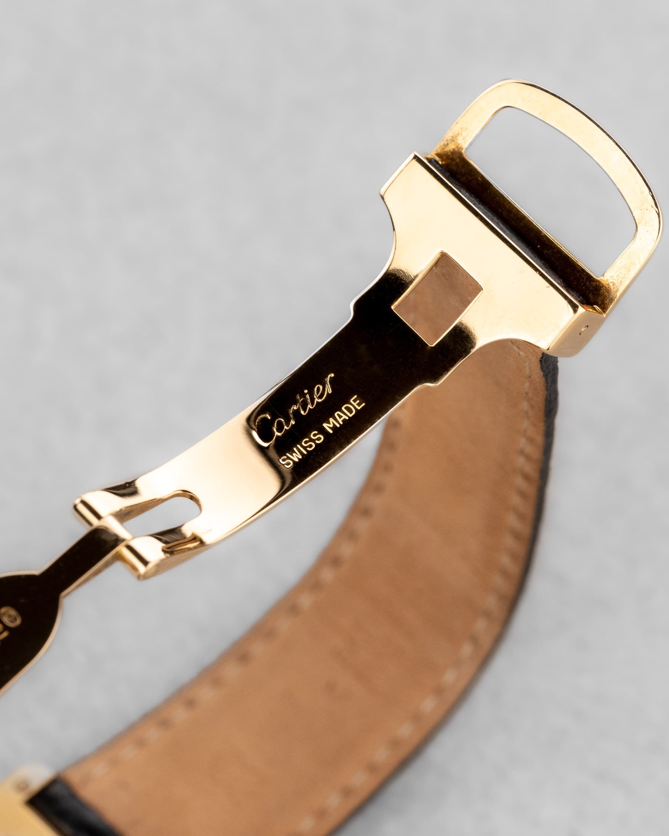 SMXY Cartier Tank Louis réf. M2000 en or jaune, circa 1990 – Parfait état et Boucle déployante en or - Buckle Inside