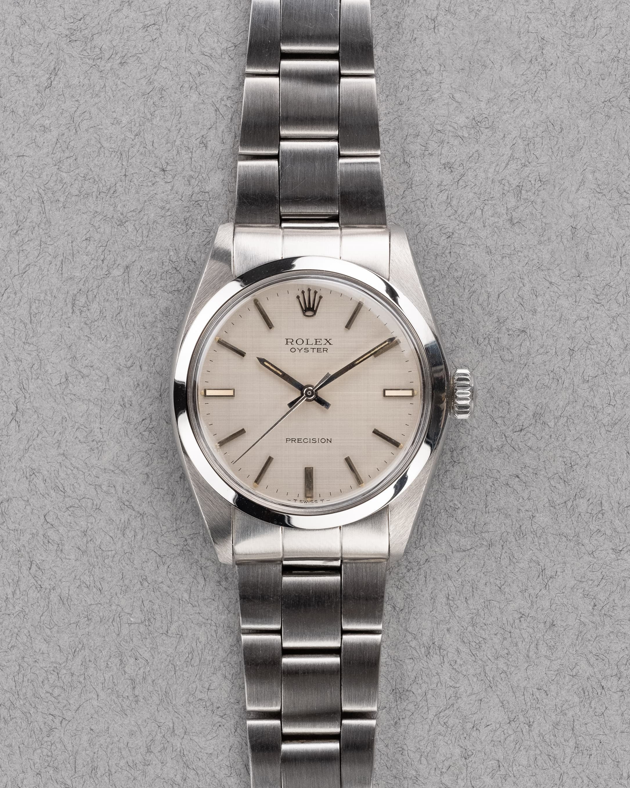 TLKU Rolex Oyster Precision 6426 « Linen Dial » de 1972 - Front