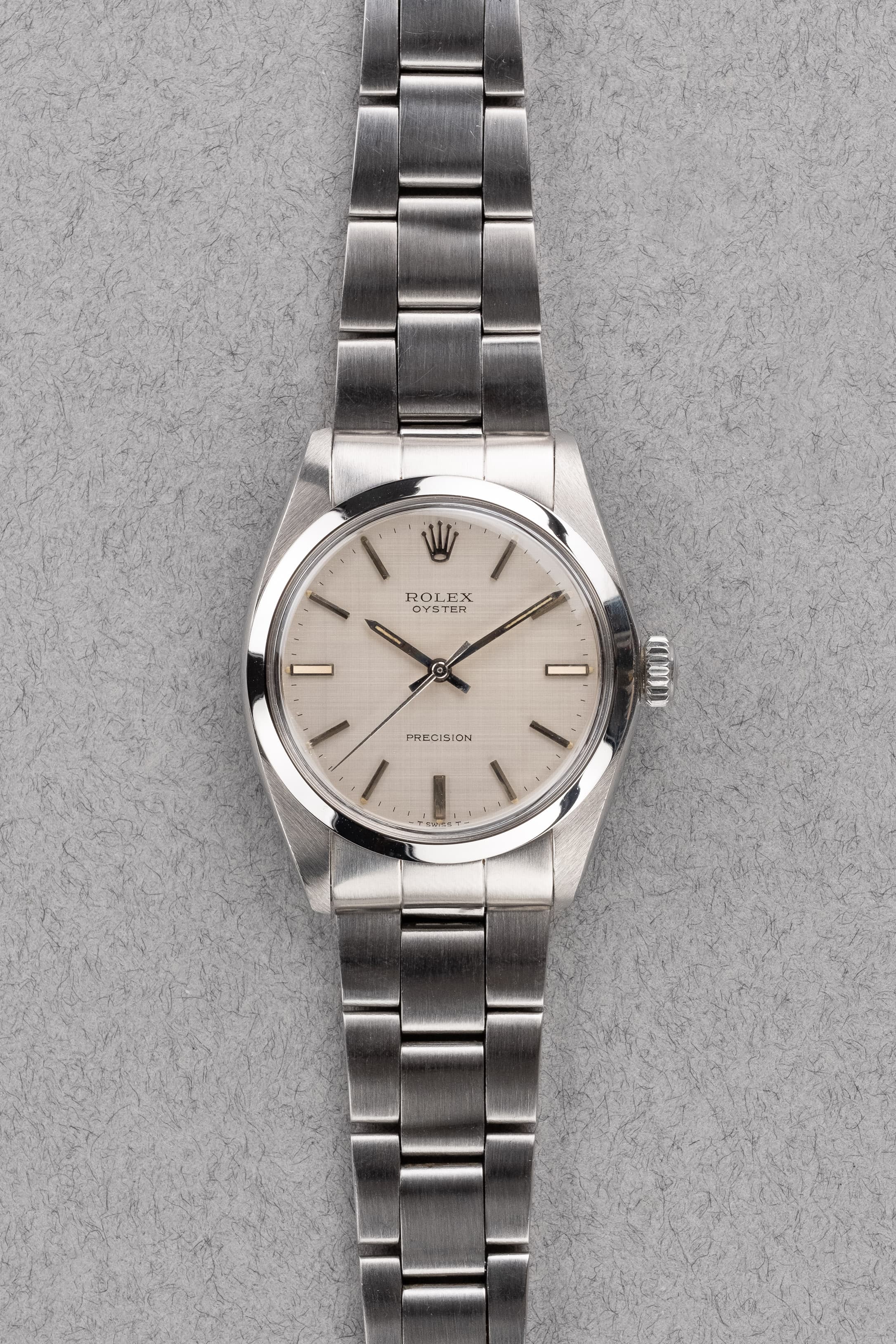 TLKU Rolex Oyster Precision 6426 « Linen Dial » de 1972 - Front