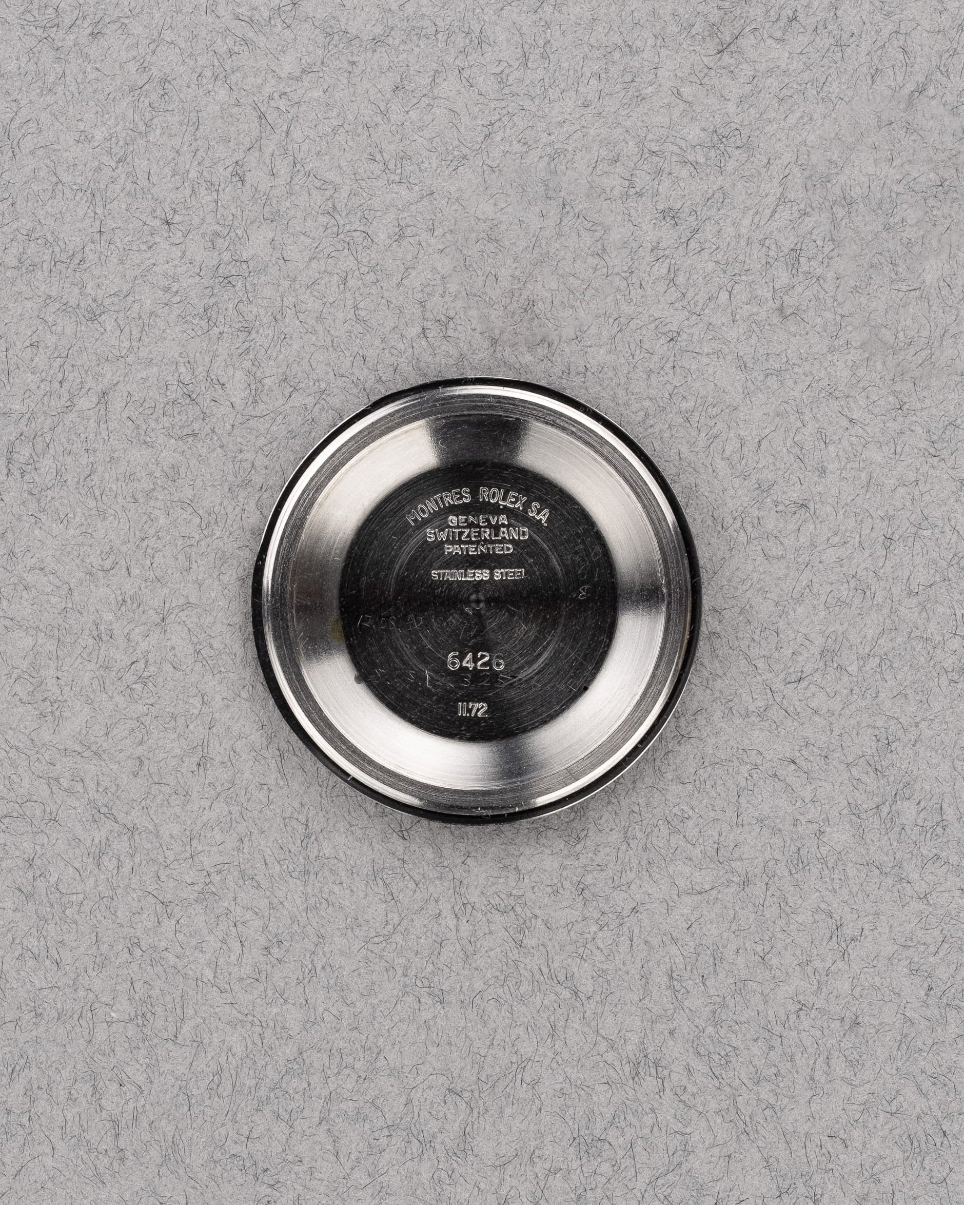 TLKU Rolex Oyster Precision 6426 « Linen Dial » de 1972 - Inside case back