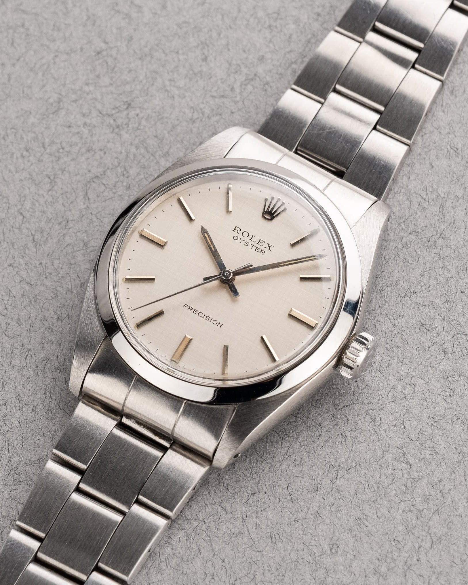 TLKU Rolex Oyster Precision 6426 « Linen Dial » de 1972 - Three Quarters