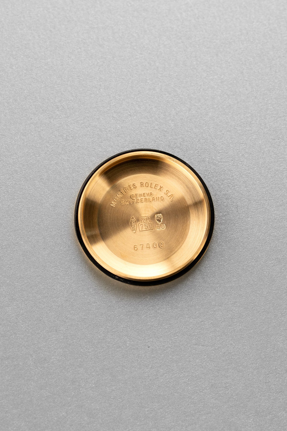 TYPG Rare 1990 Rolex Oyster Perpetual 31 Ref. 67518 in Yellow Gold – Perfect Condition - Inside case back