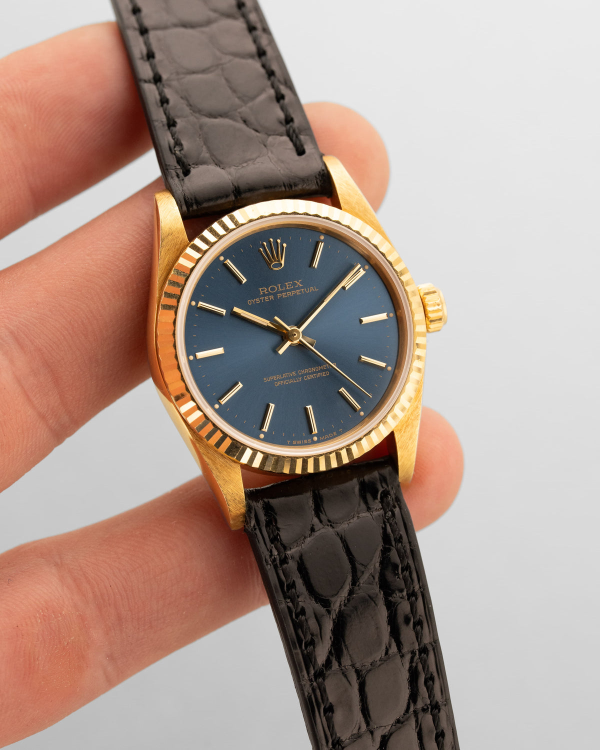 TYPG Rare Rolex Oyster Perpetual 31 réf. 67518 en or jaune de 1990 – Parfait état - Overview