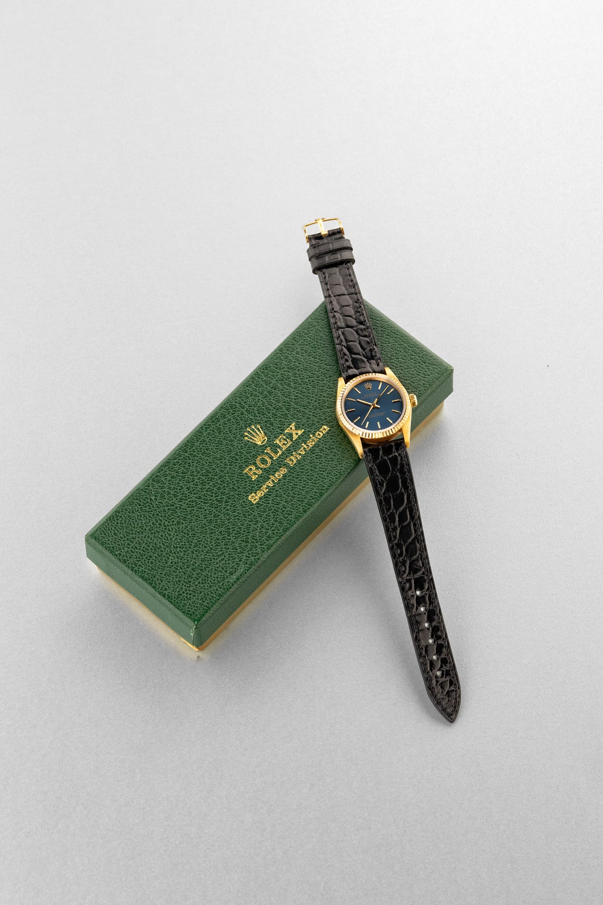 TYPG Rare 1990 Rolex Oyster Perpetual 31 Ref. 67518 in Yellow Gold – Perfect Condition - Set