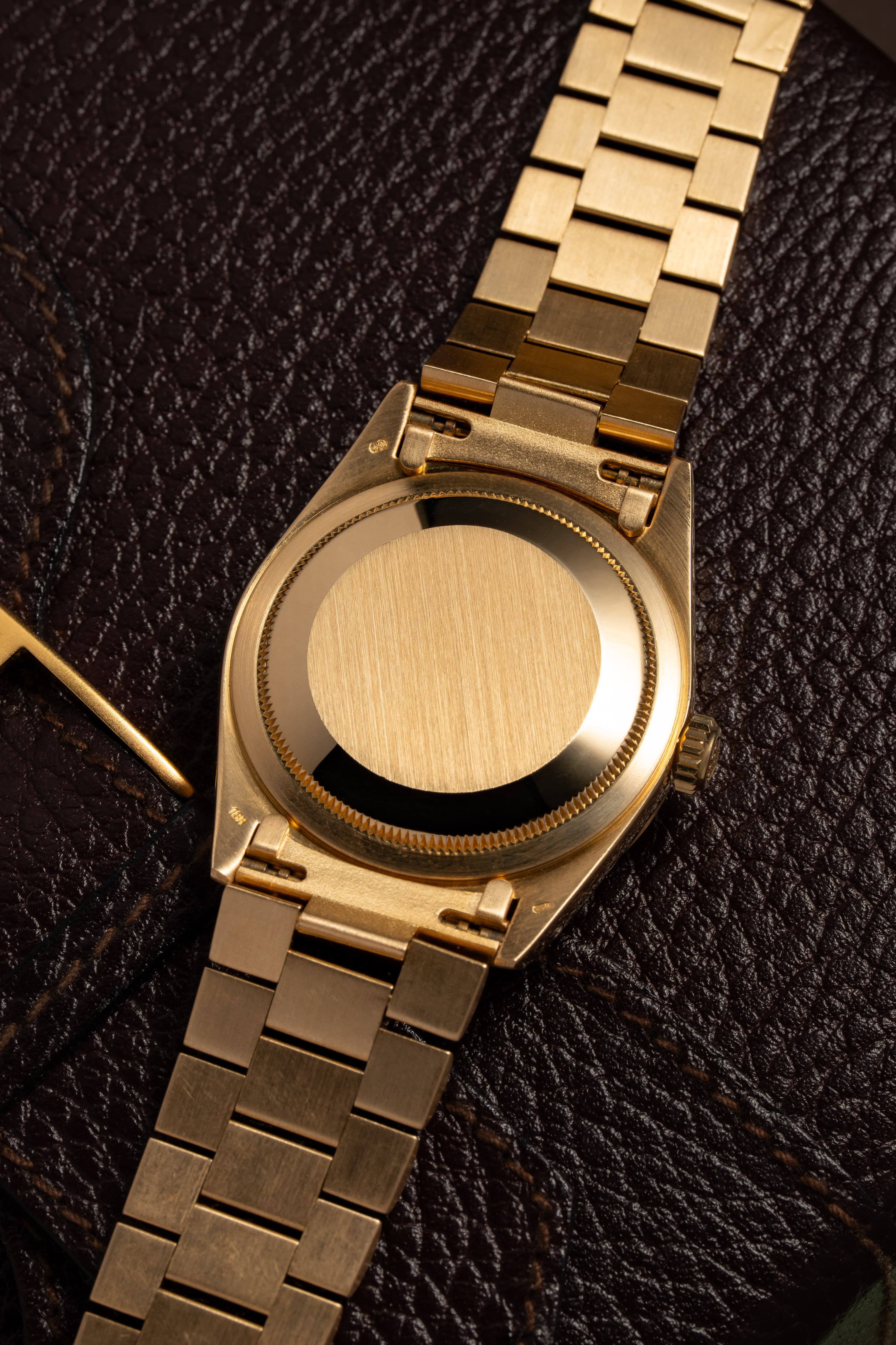 U5YK ساعة Rolex Day-Date رائعة ref. 18238 «ميناء Lavande/بنفسجي» من عام 1989 – Full Set - الخلف