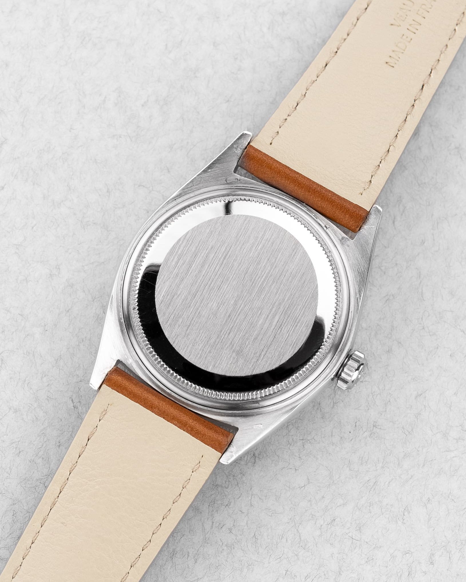 UJ7Q Rolex Day-Date 1803 en or blanc de 1968 – Cadran « Doorstop » - Back