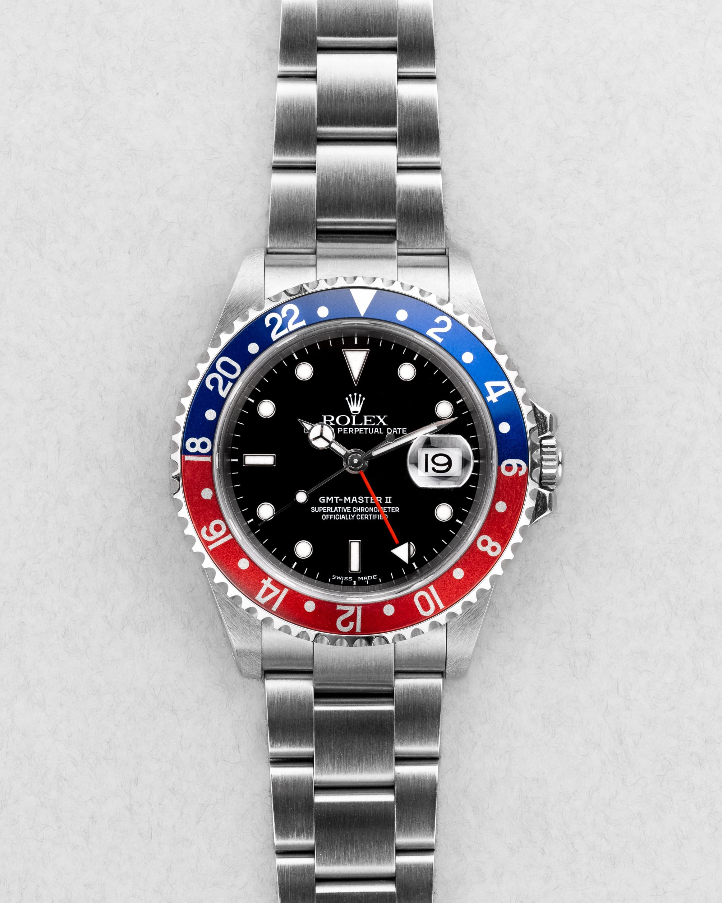 UXPY Rolex GMT-Master II réf. 16710 « Pepsi » de 2000-2001 – Parfaite et Full Set - Front