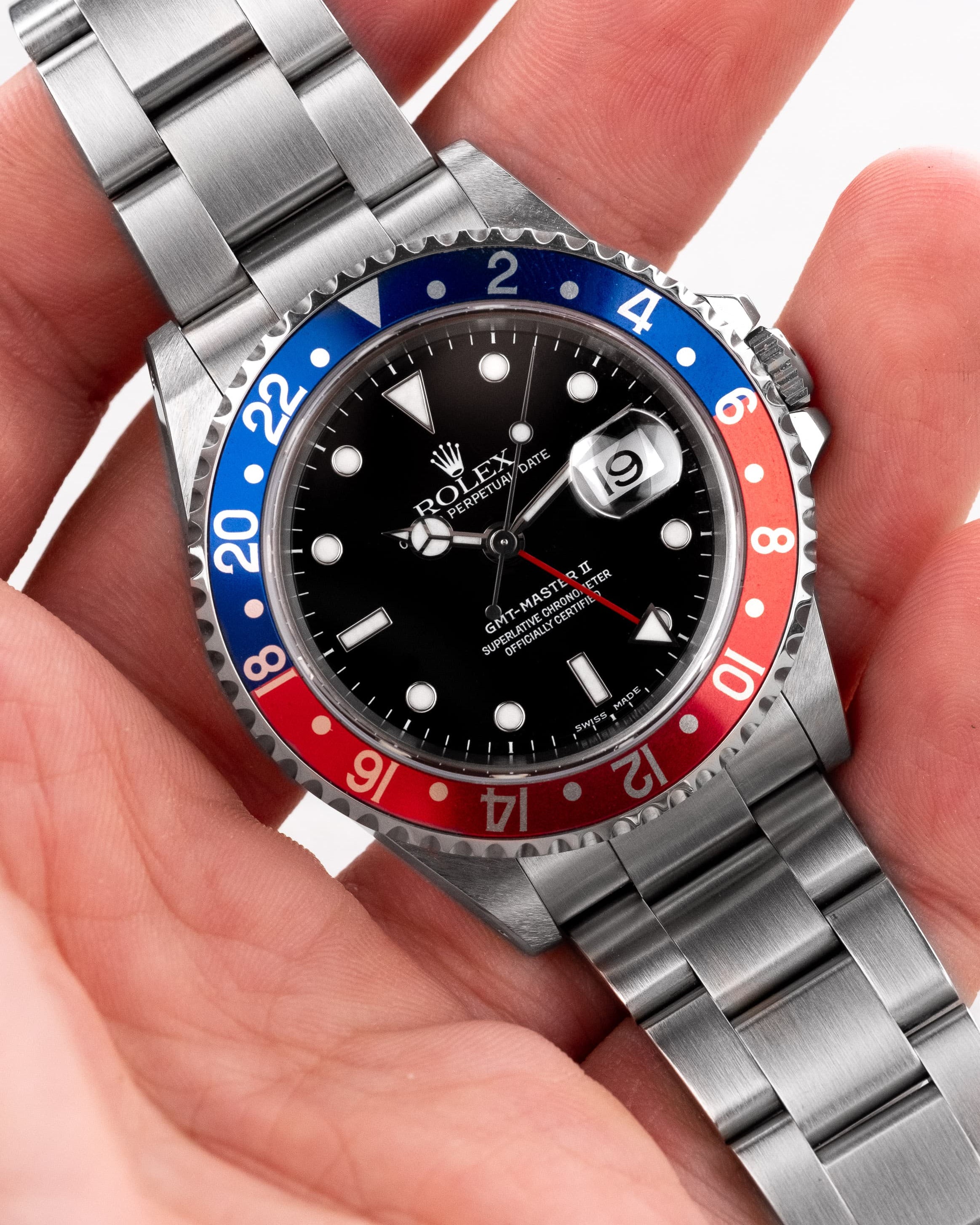 UXPY Rolex GMT-Master II réf. 16710 « Pepsi » de 2000-2001 – Parfaite et Full Set - Wristshot