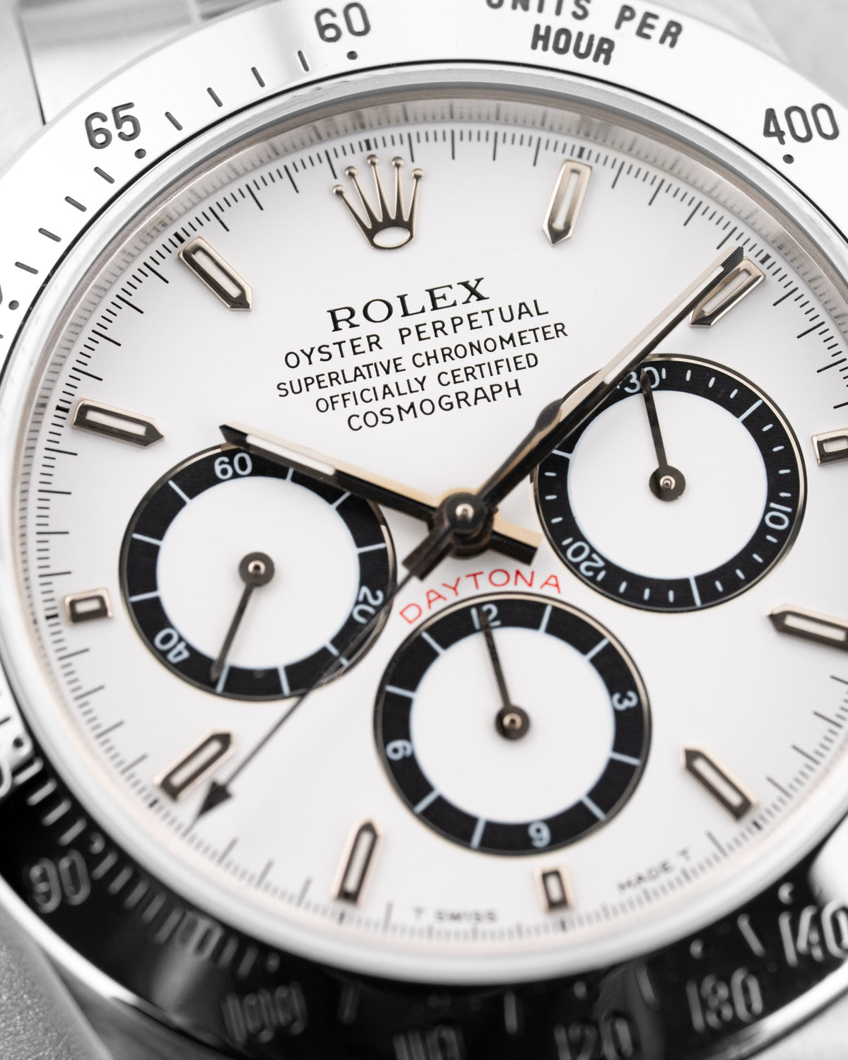 VHKU Rolex Cosmograph Daytona «Zenith» ref. 16520 с белым циферблатом, 1993–1994 гг. — Full Set - Циферблат
