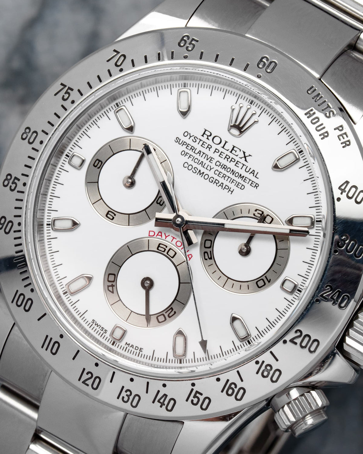 VJLY Rolex Cosmograph Daytona ref. 116520 2004 г. — белый циферблат - Циферблат