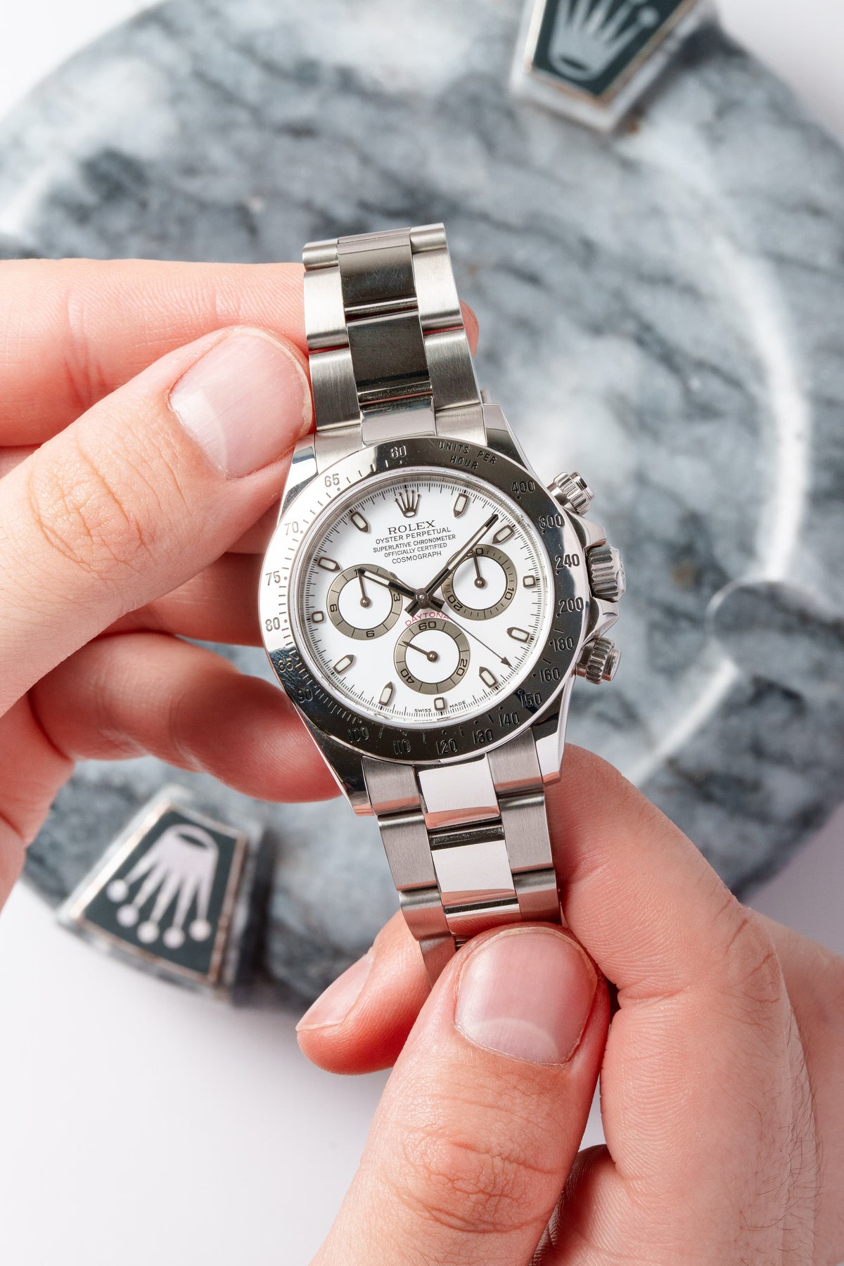 VJLY 2004 Rolex Cosmograph Daytona Ref. 116520 – White Dial - Wristshot