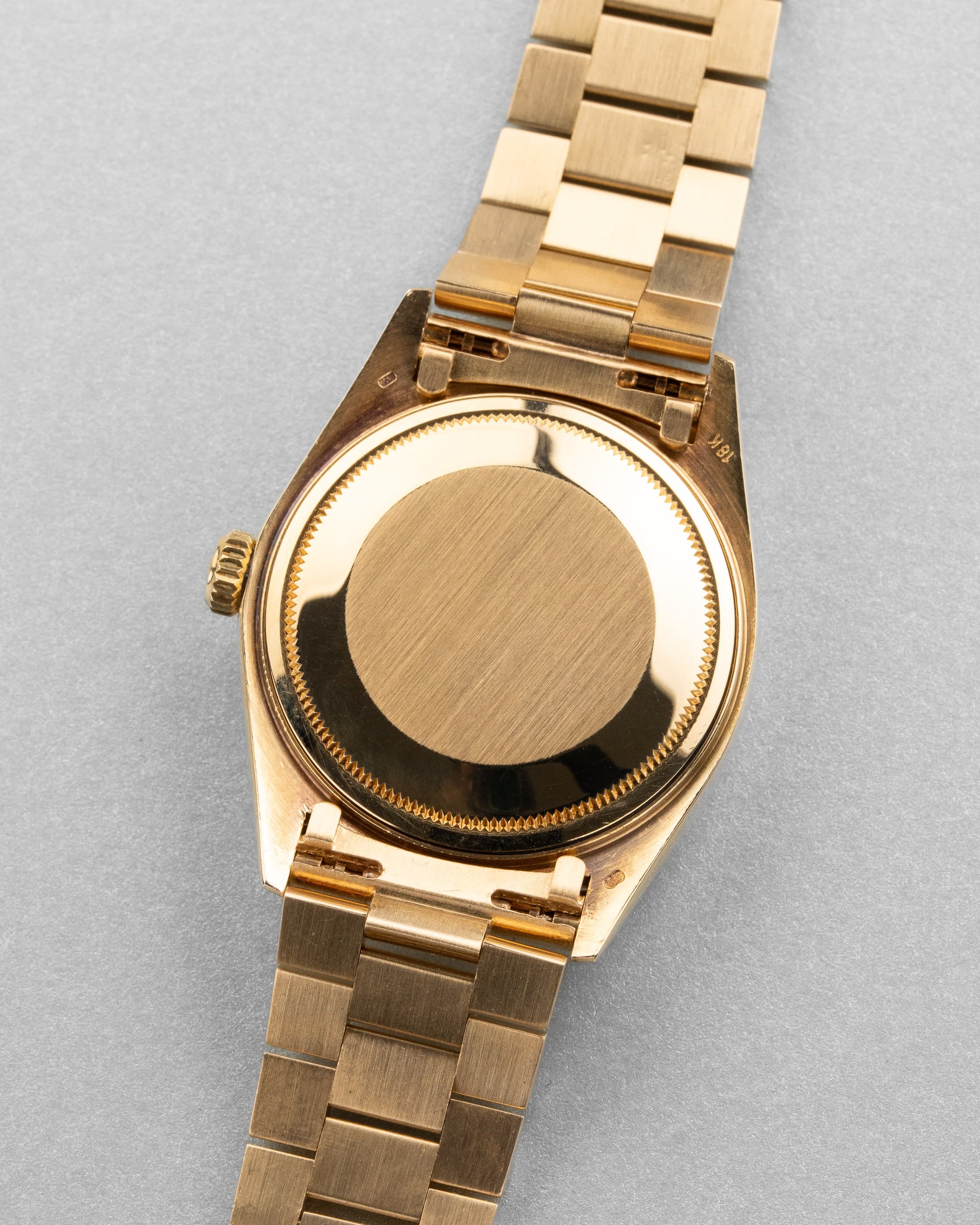 WJ8H Superba Rolex Datejust ref. 16018 in oro giallo del 1983 – Quadrante Onyx «SWISS Only» - Retro