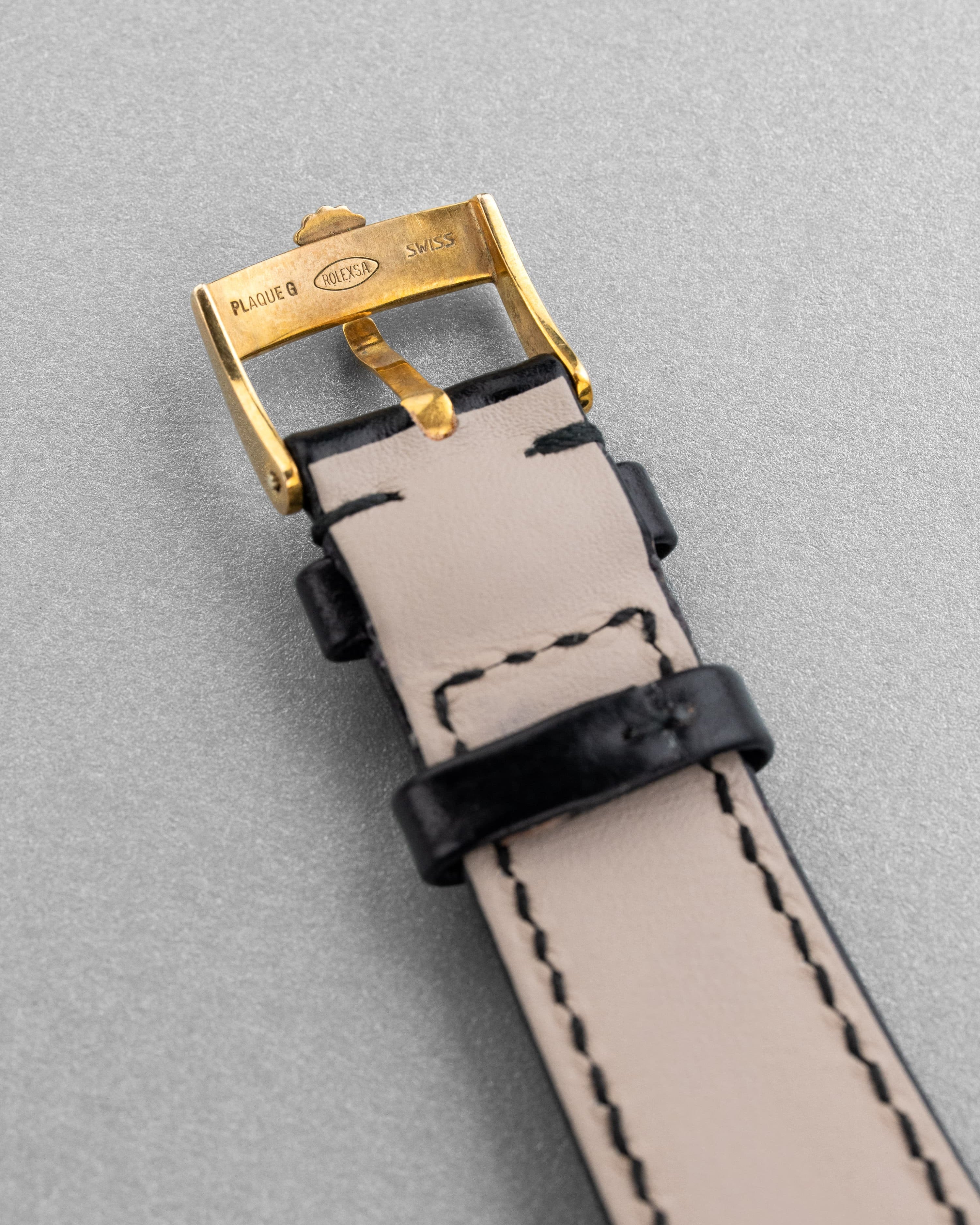 WJ8H Superba Rolex Datejust ref. 16018 in oro giallo del 1983 – Quadrante Onyx «SWISS Only» - Fibbia interno