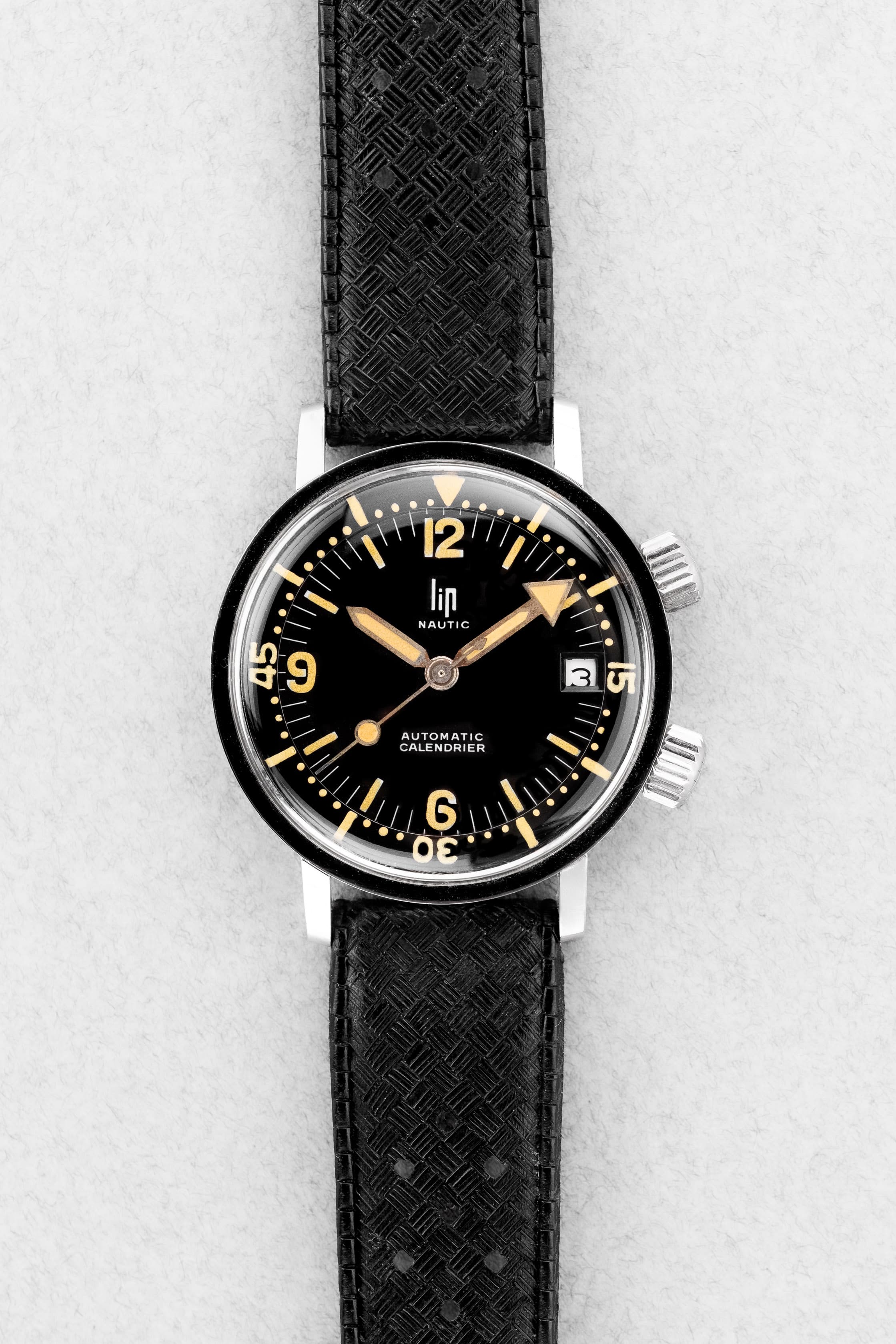 WKBP-eE Rare Lip Nautic Automatic Super-Compressor réf. 153-093 de 1965 – Parfait état - Front