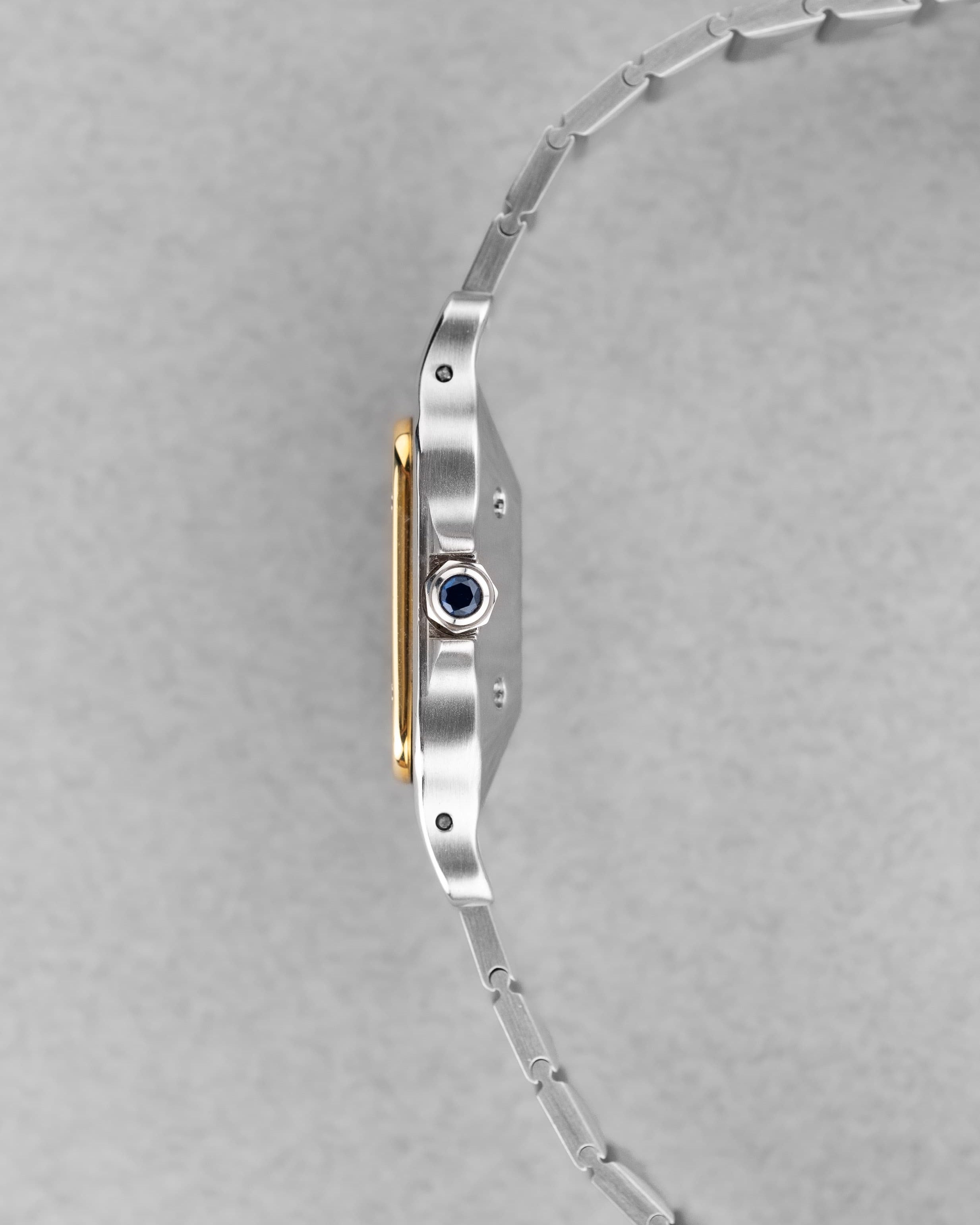 WXKV Cartier Santos Carrée réf. 2961 enet acier, circa 1985 - Right side