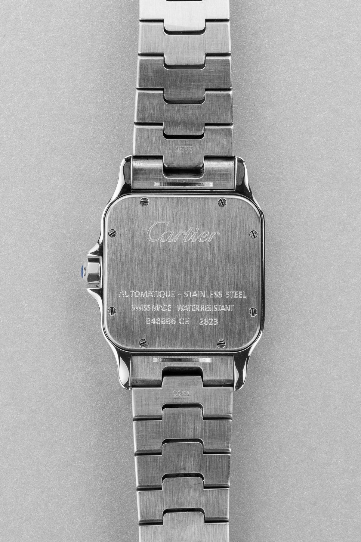 WXQP Cartier Santos Galbée XL réf. 2823 en acier de 2017 – Full Set - Back