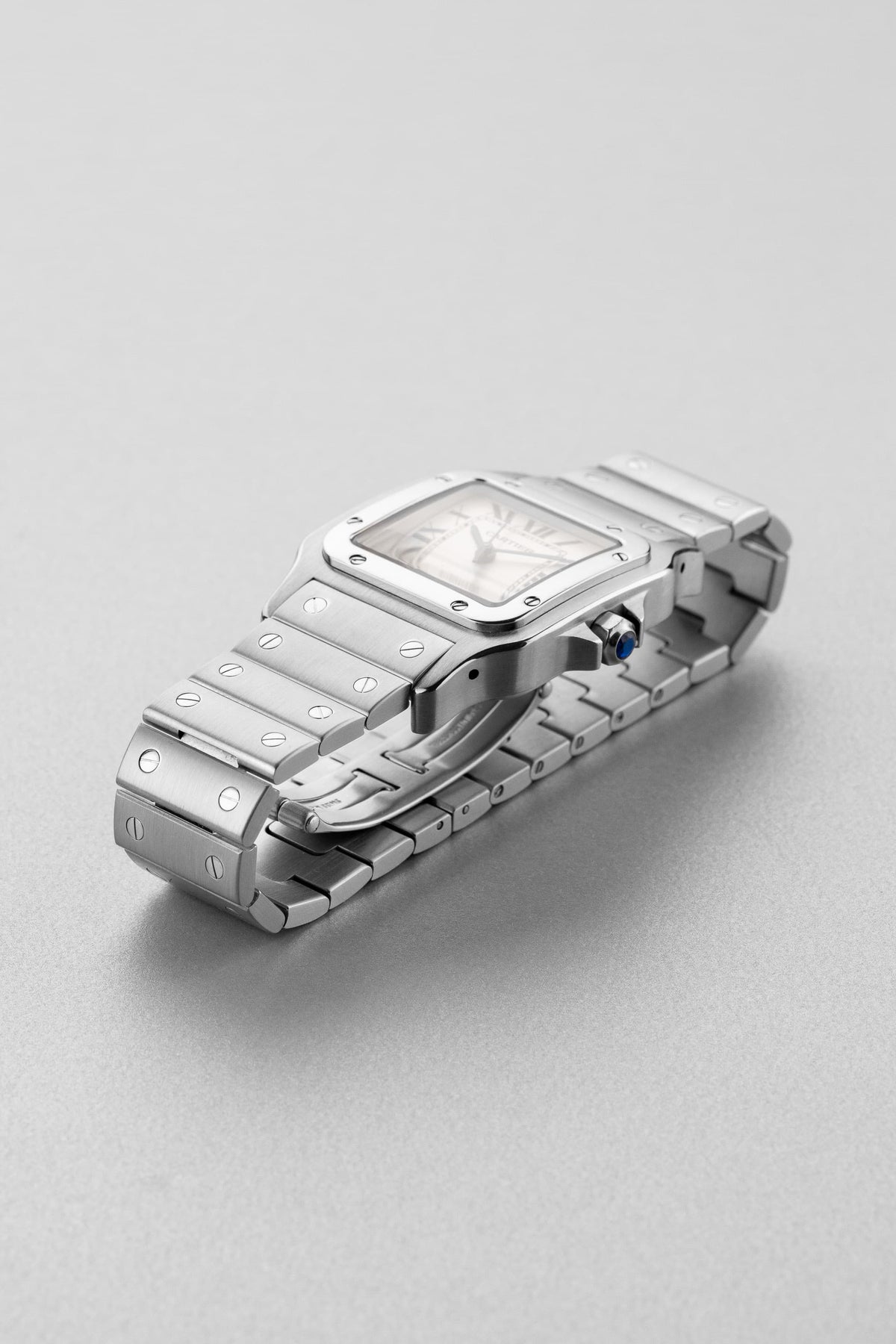 WXQP Cartier Santos Galbée XL réf. 2823 en acier de 2017 – Full Set - Right side