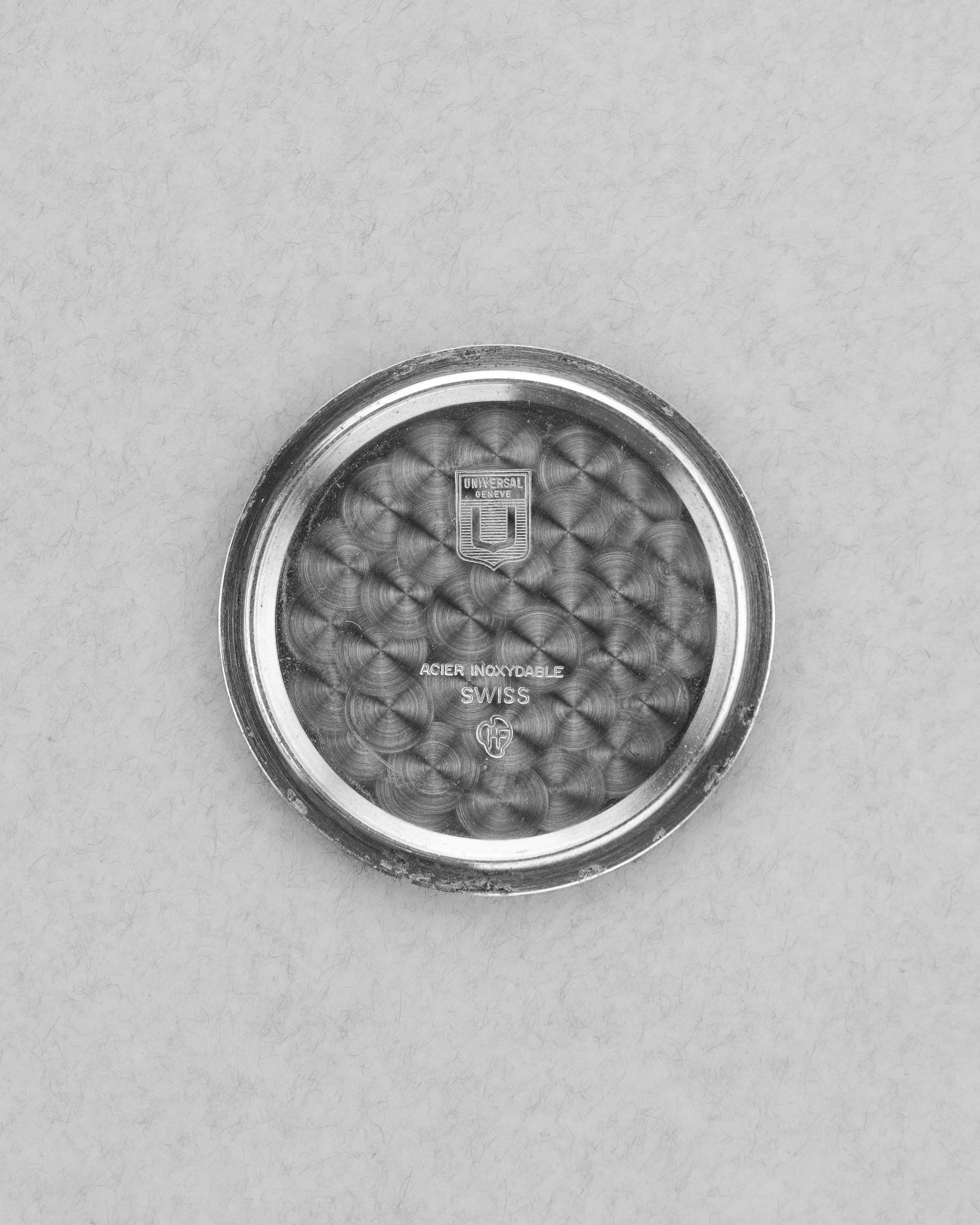 WYC6 Superbe Universal Genève Polerouter Date Micro-Rotor réf. 869113/04 de 196 - Inside case back